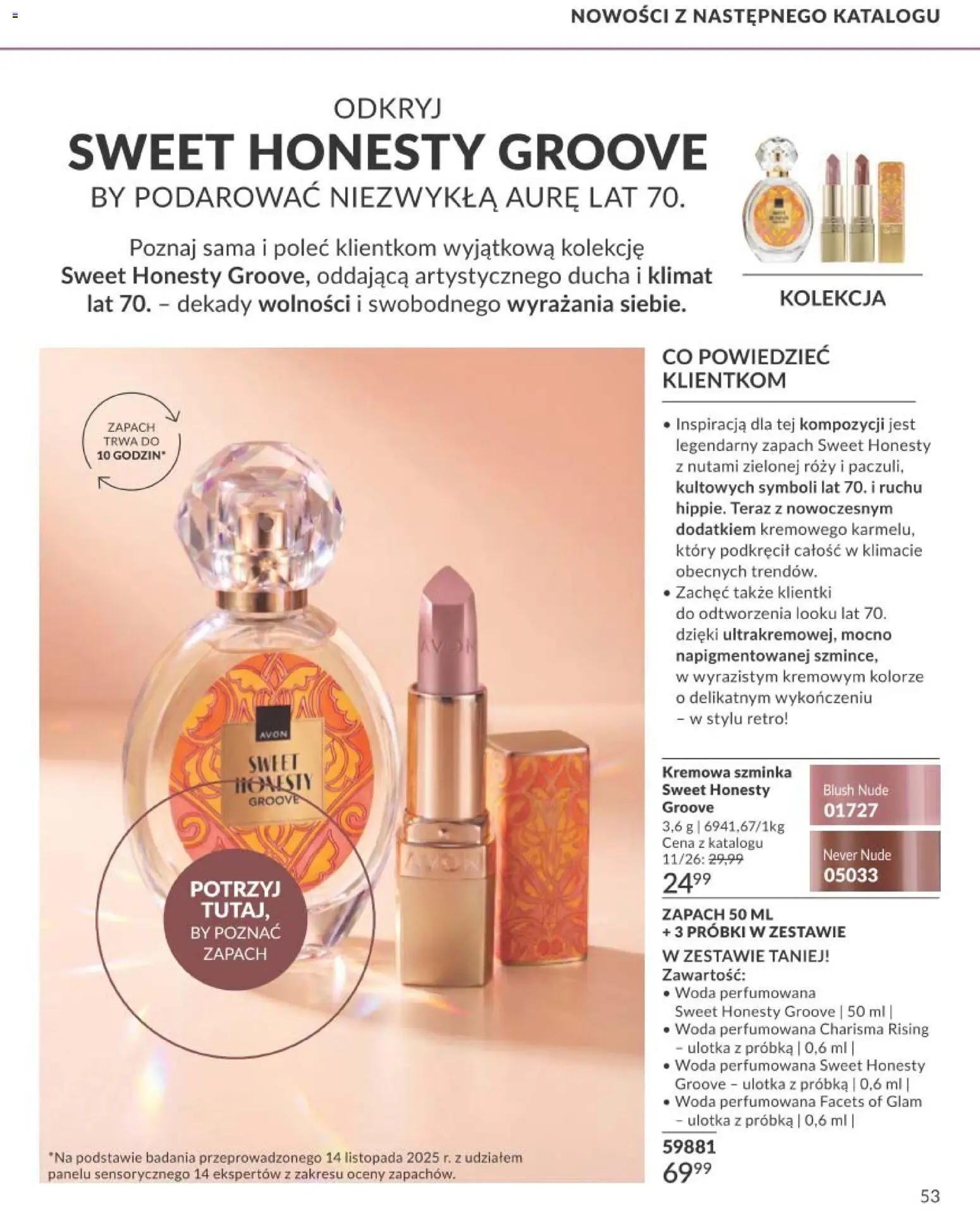 Avon Katalog Focus 10 2026 od 30.09.2026 | Strona: 53 | Produkty: Zapach, Szminka, Woda