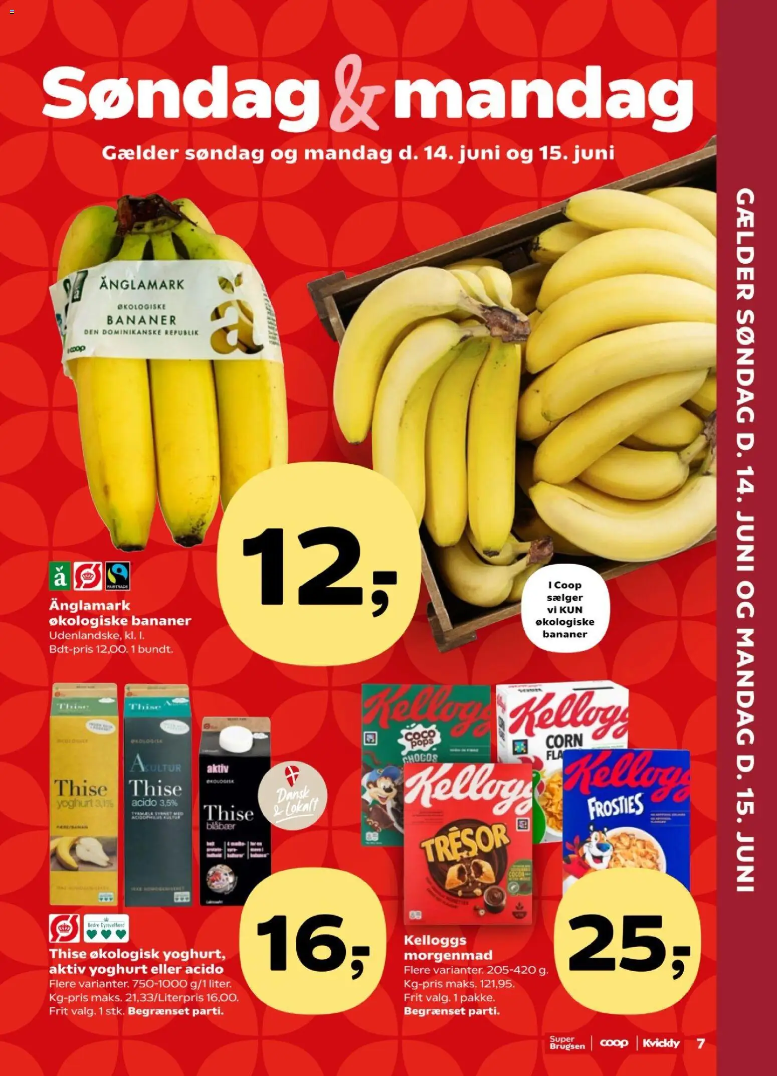 Kvickly tilbudsavis – gyldig fra 12.06.2026 | Side: 9 | Produkter: Blåbær, Yoghurt, Bananer