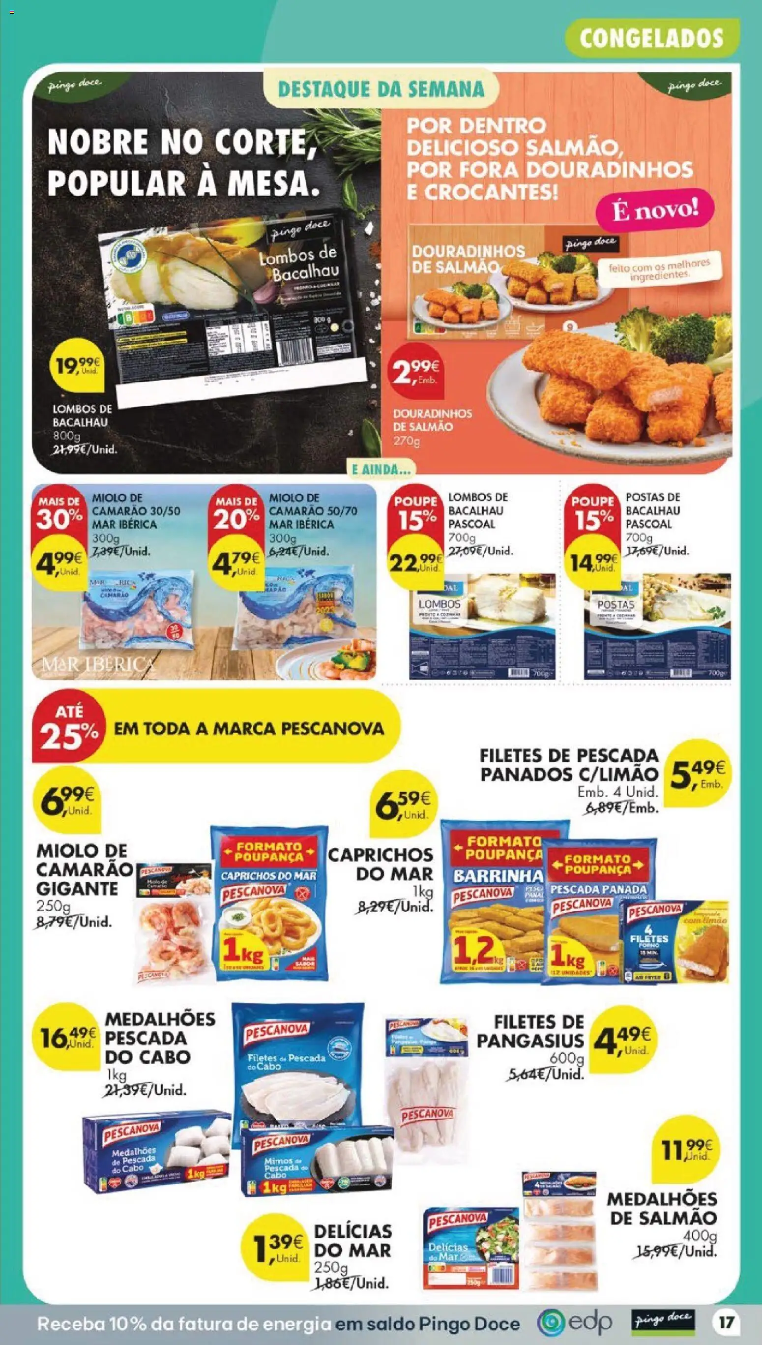 Pingo Doce folheto │ válido de 11/08/2026 | Página: 19 | Produtos: Bacalhau, Camarão, Pescada do cabo, Panados