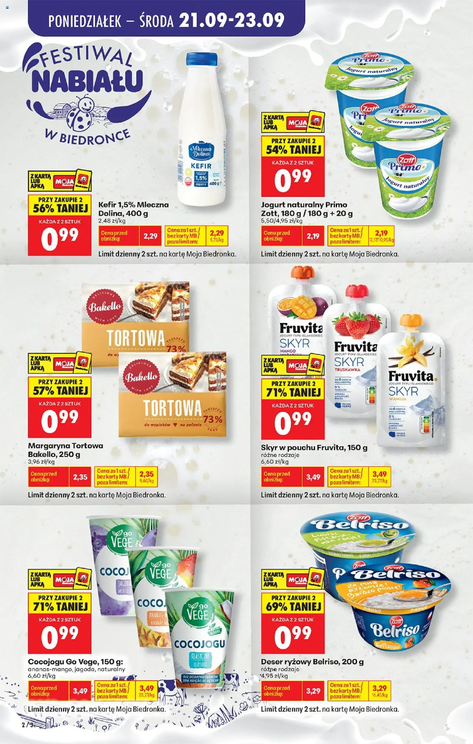 Biedronka Polsko leták od 21.09.2026 | Strana: 2 | Produkty: Mango, Jogurt, Ananas, Skyr