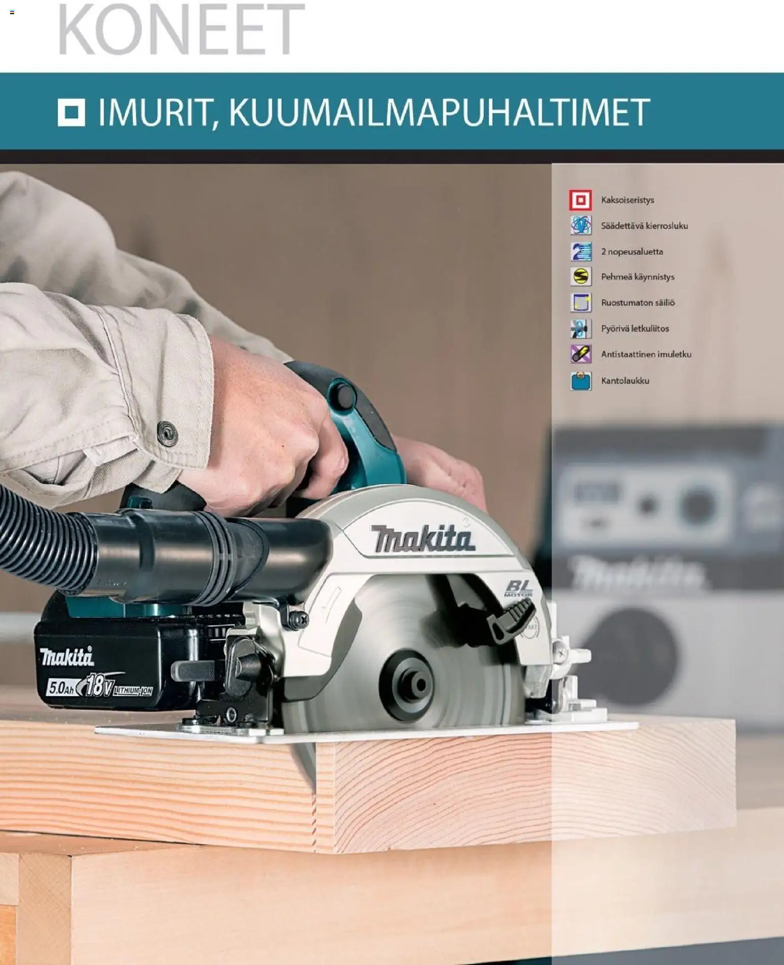 Makita - Tuoteluettelo 2026 – voimassa 24.03.2026 alkaen | Sivu: 224