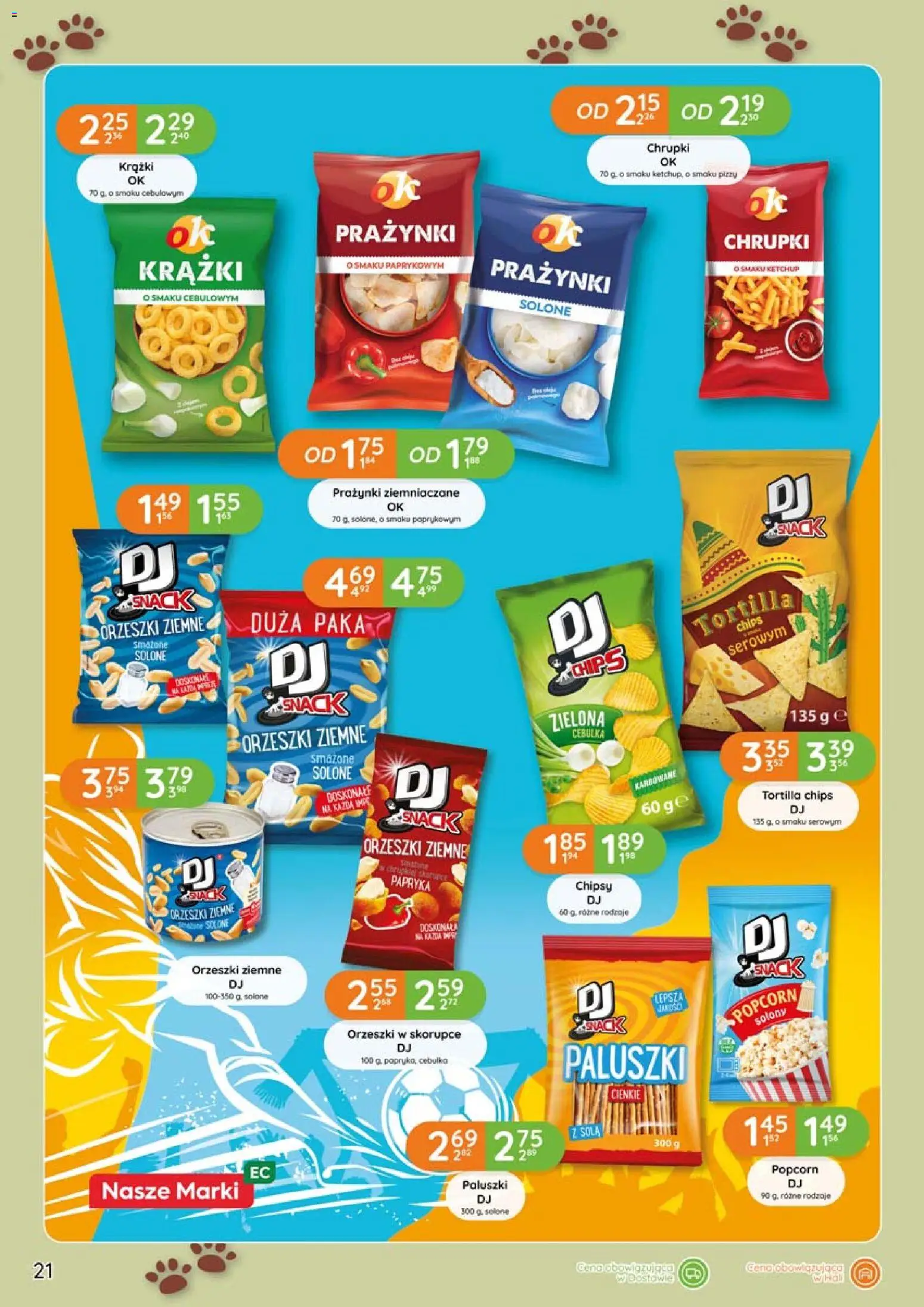 Eurocash gazetka - Biwak od 11.06.2026 | Strona: 21 | Produkty: Chipsy, Chrupki, Tortilla, Popcorn