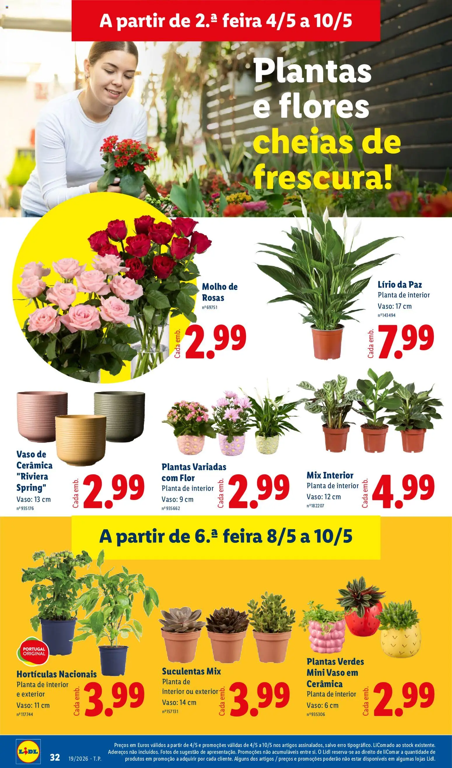 Lidl folheto │ válido de 04.05.2026 | Página: 32 | Produtos: Flores, Vaso