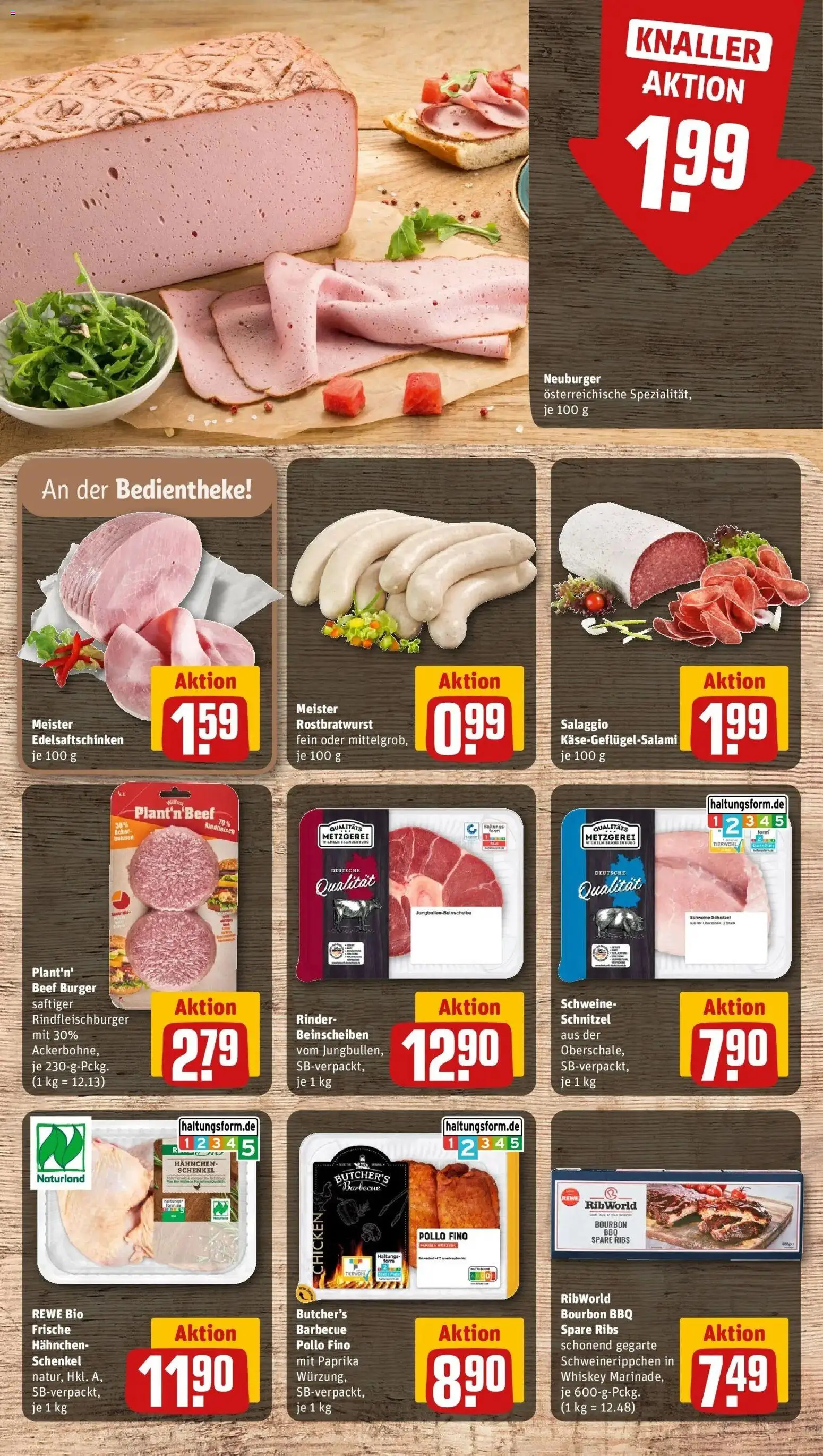 Rewe Prospekt Göttingen – gültig ab 08.06.2026 | Seite: 8 | Produkte: Hahnchen, Schnitzel, Paprika, Bourbon