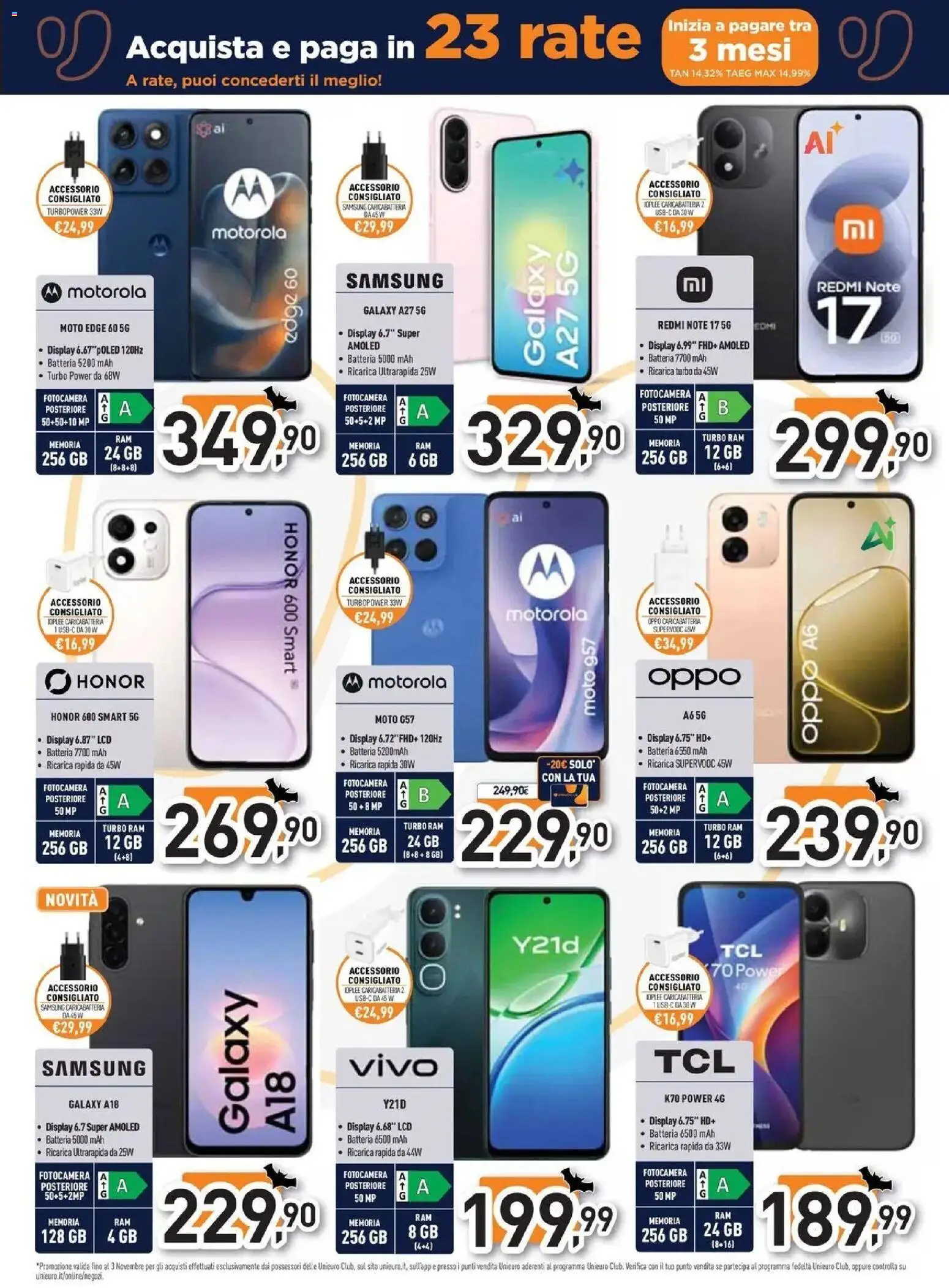 Nuovo Unieuro - Halloween da Unieuro! dal 30/10/2026 > offerte anteprima 🛍️ | Pagina: 10 | Prodotti: Fotocamera, Batteria, Samsung