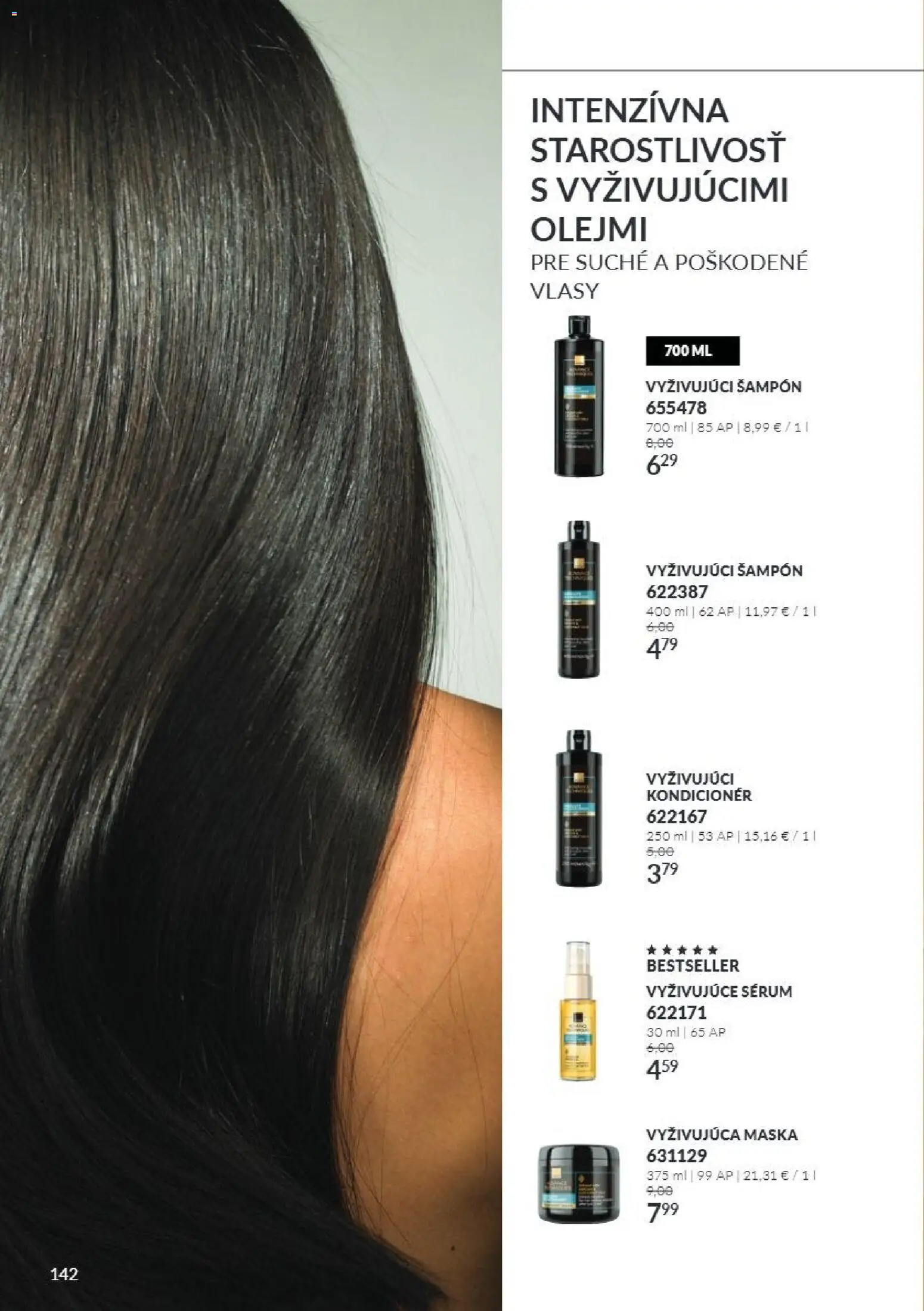 Nové Avon akcie – leták je platný od 01.11.2026 | Strana: 142 | Produkty: Šampón, Kondicionér, Maska
