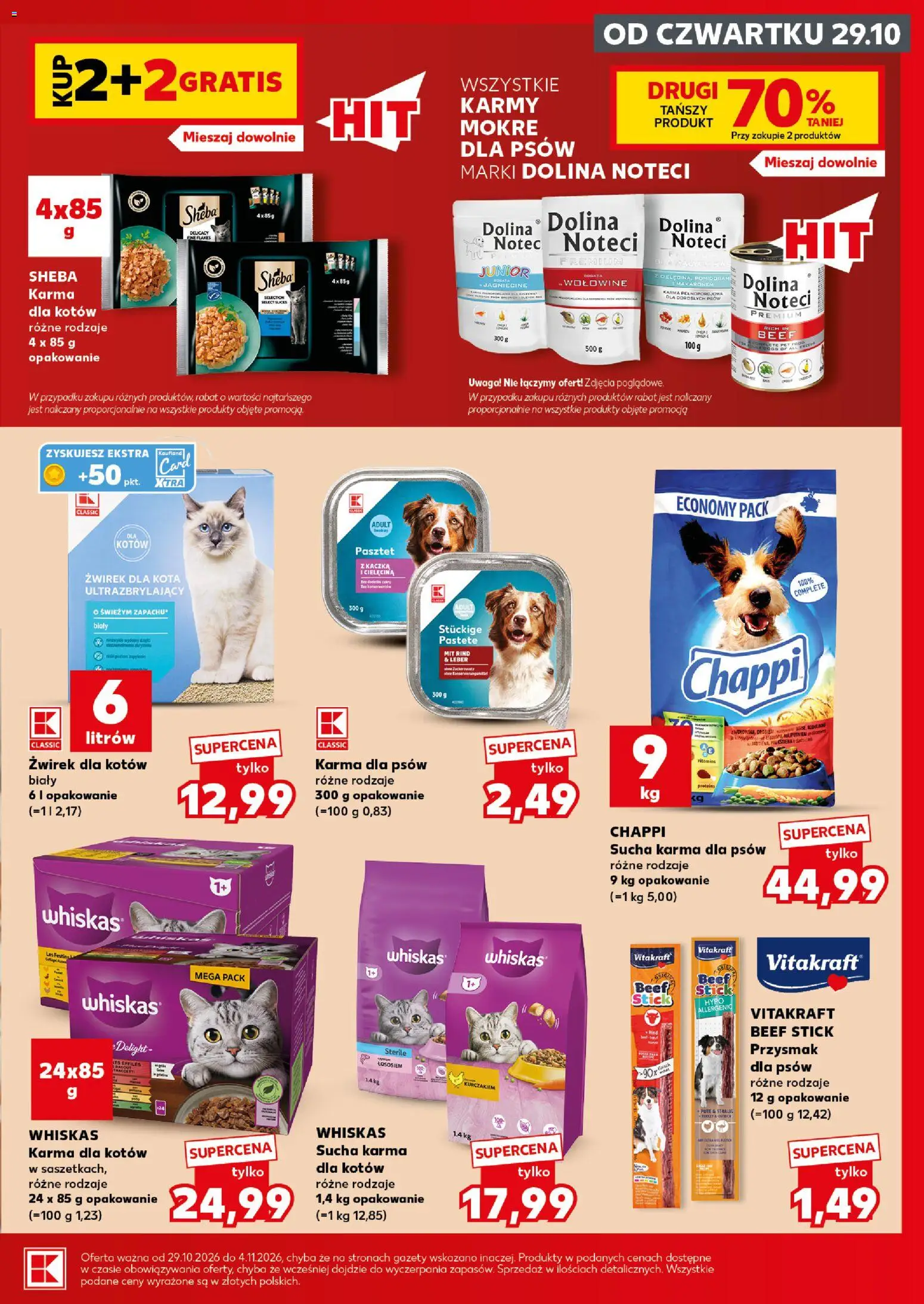 Kaufland Polsko leták - Mocny start od 02.11.2026 | Strana: 29 | Produkty: Whiskas, Sheba