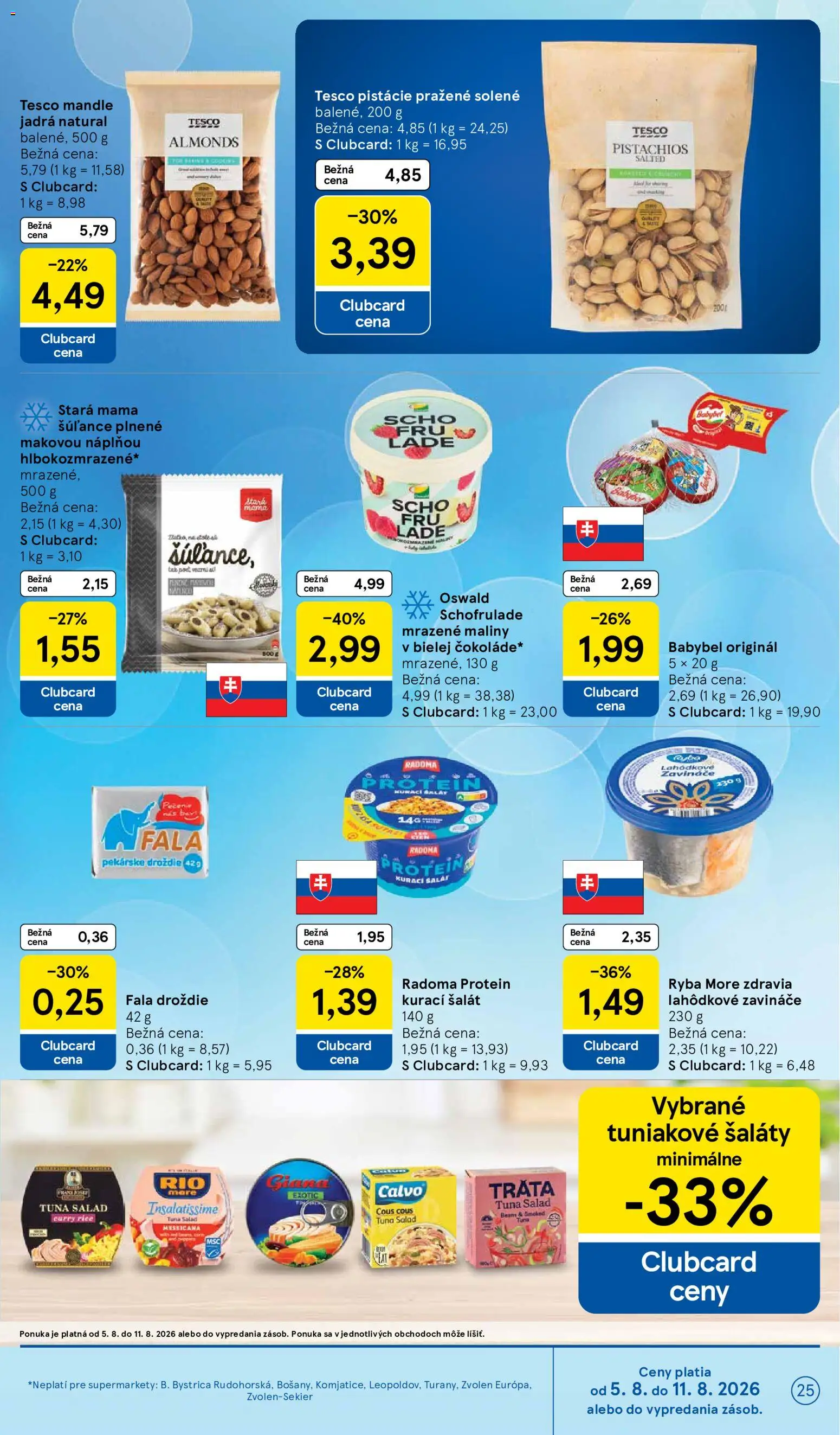Nové Tesco akcie – leták je platný od 05.08.2026 | Strana: 25
