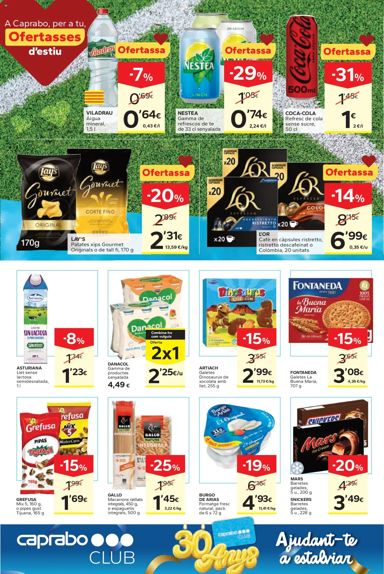 Caprabo Ofertasses d'estiu │ válido desde el 11.06.2026 | Página: 6 | Productos: Leche, Café, Té