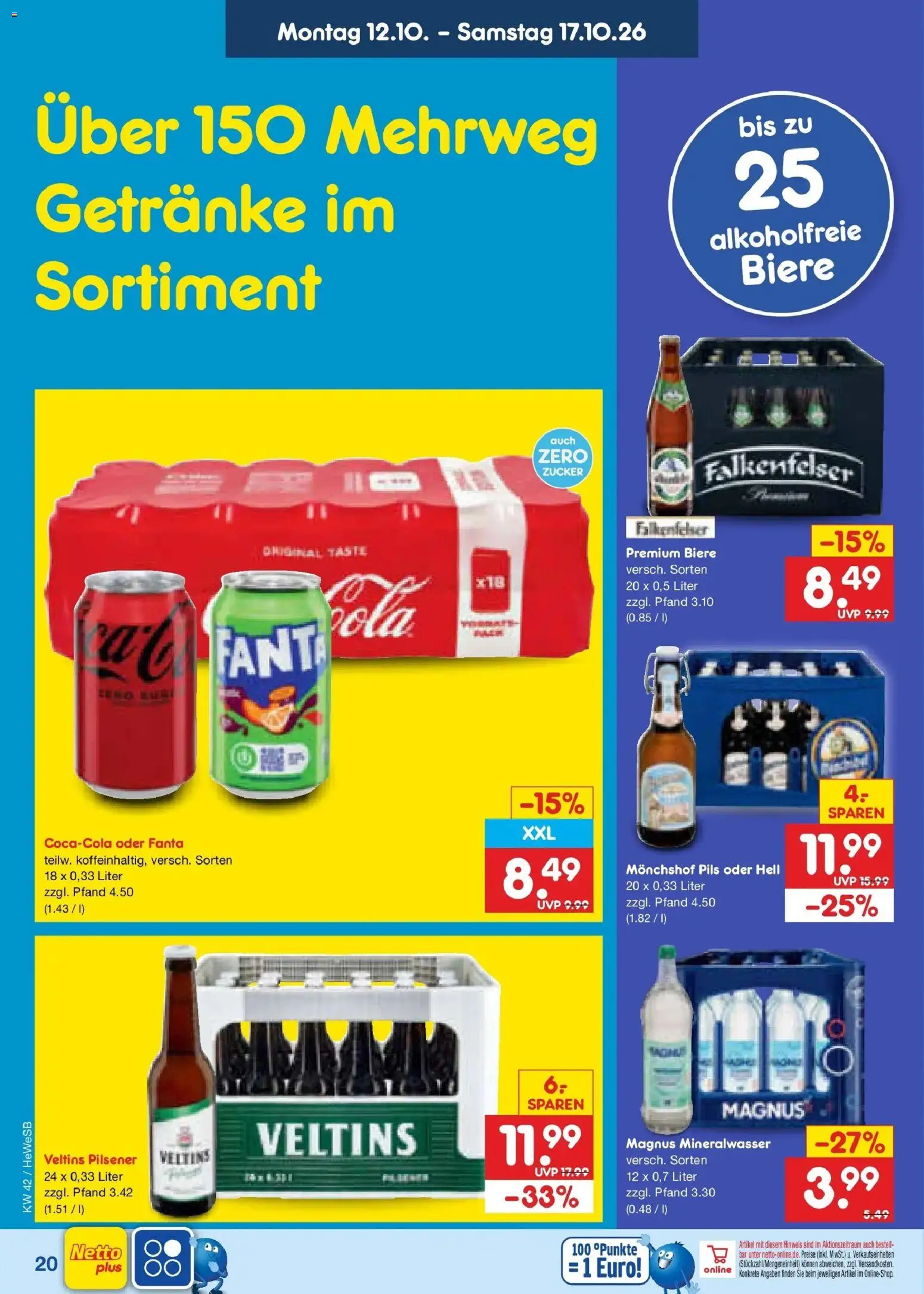 Netto Marken-Discount Prospekt Hamburg (ab 12.10.2026) » Angebote | Seite: 24 | Produkte: Fanta, Pils, Zucker, Veltins