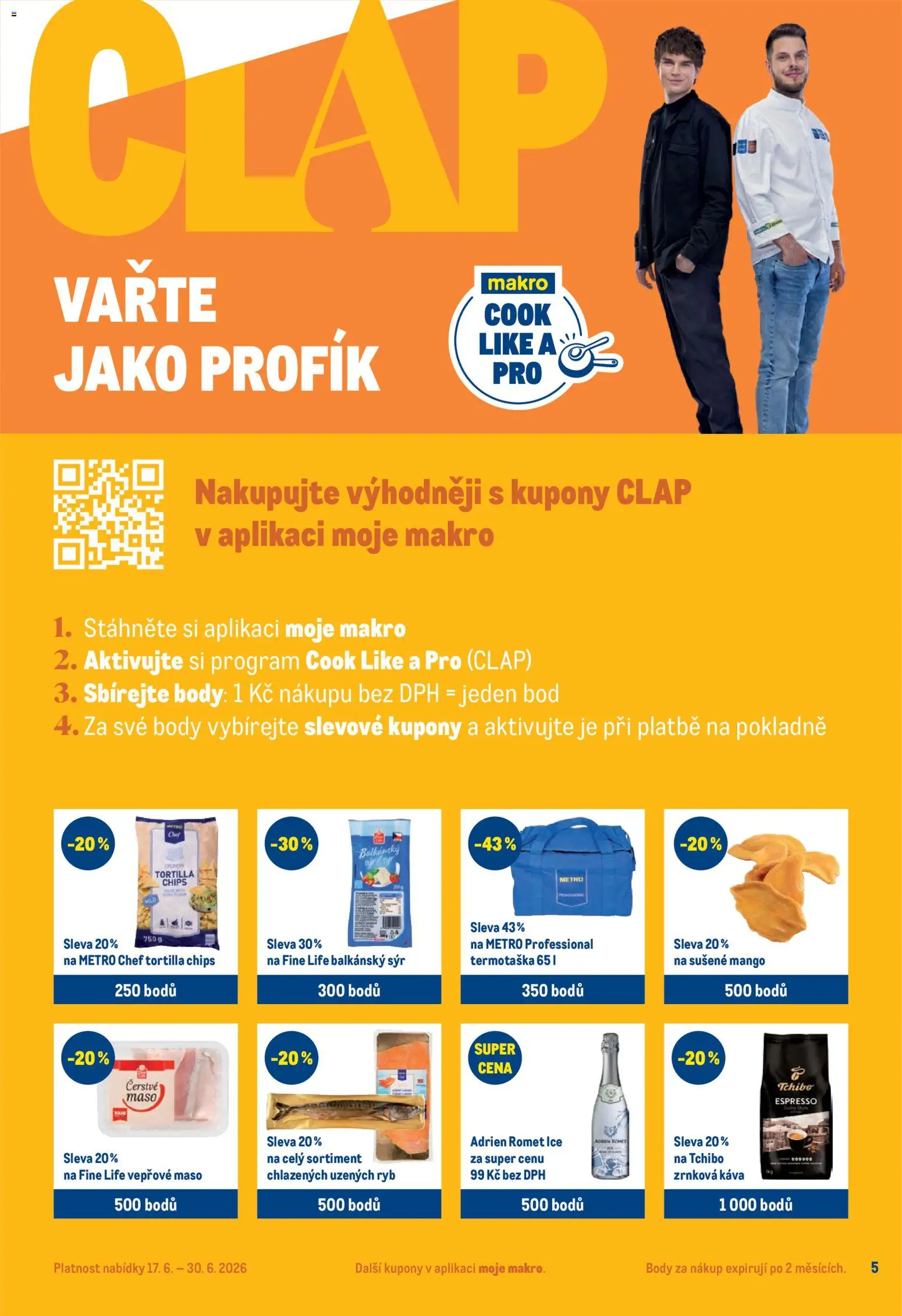 Makro leták - Pro milovníky jídla od 17.06.2026 | Strana: 5 | Produkty: Mango, Balkánský sýr, Tortilla, Body