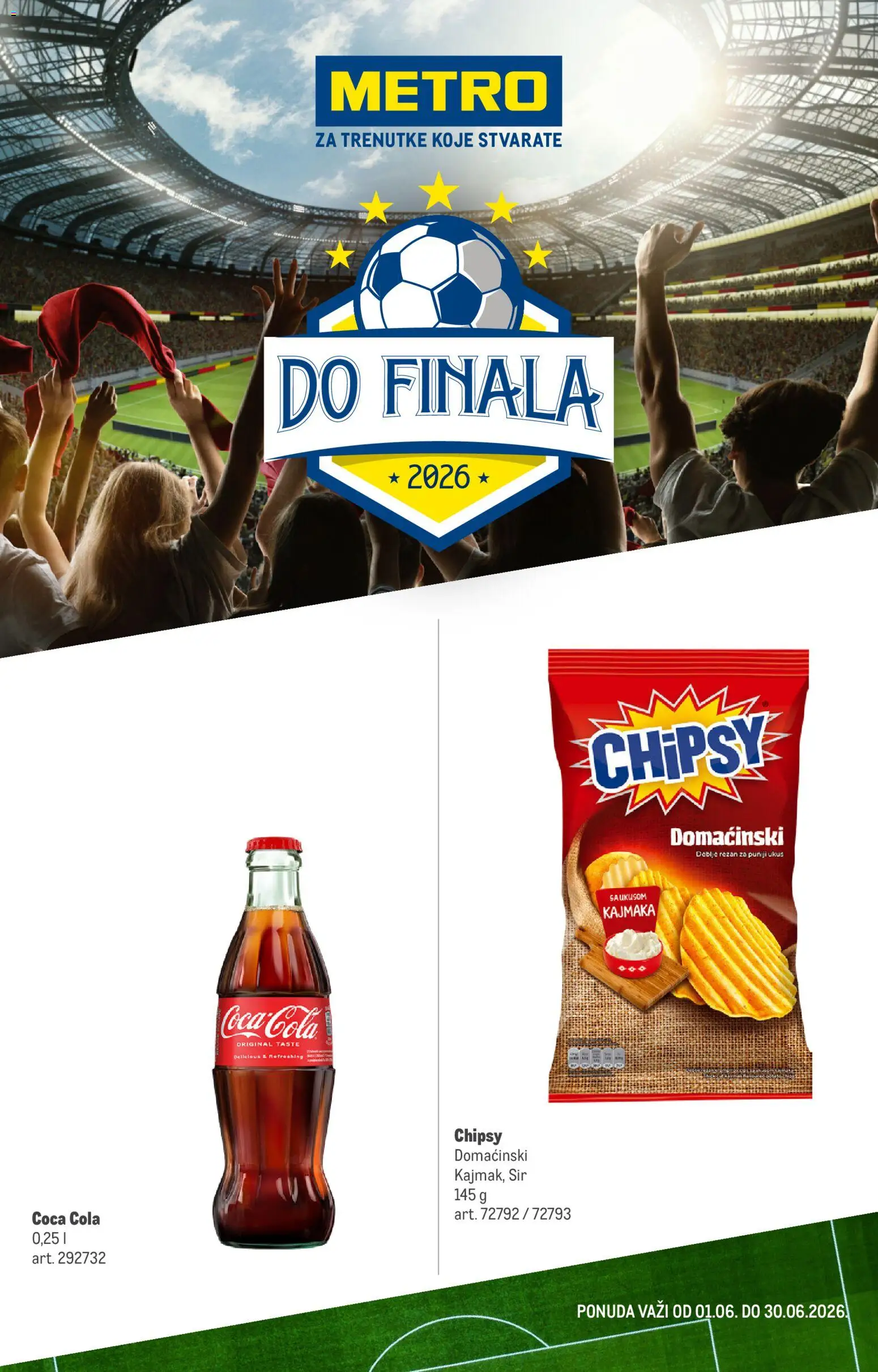 Metro katalog - važi od 01.06.2026 | Strana: 1 | Proizvode: Coca Cola, Sir
