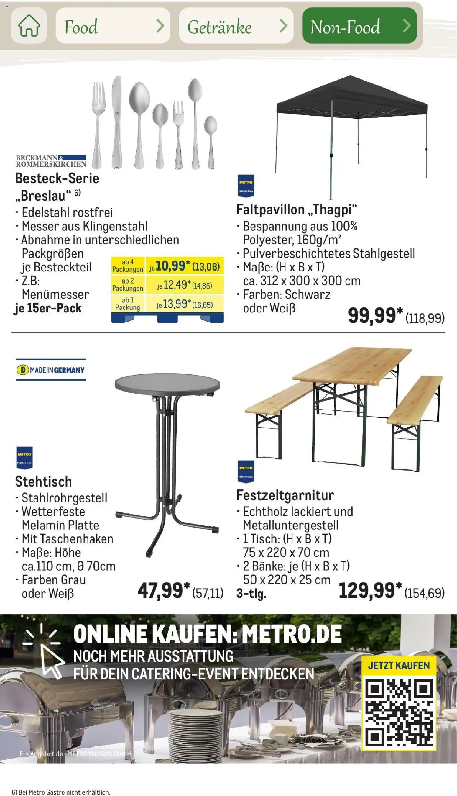 Metro Saisonkatalog Outdoor Dining – gültig ab 01.06.2026 | Seite: 97 | Produkte: Tisch
