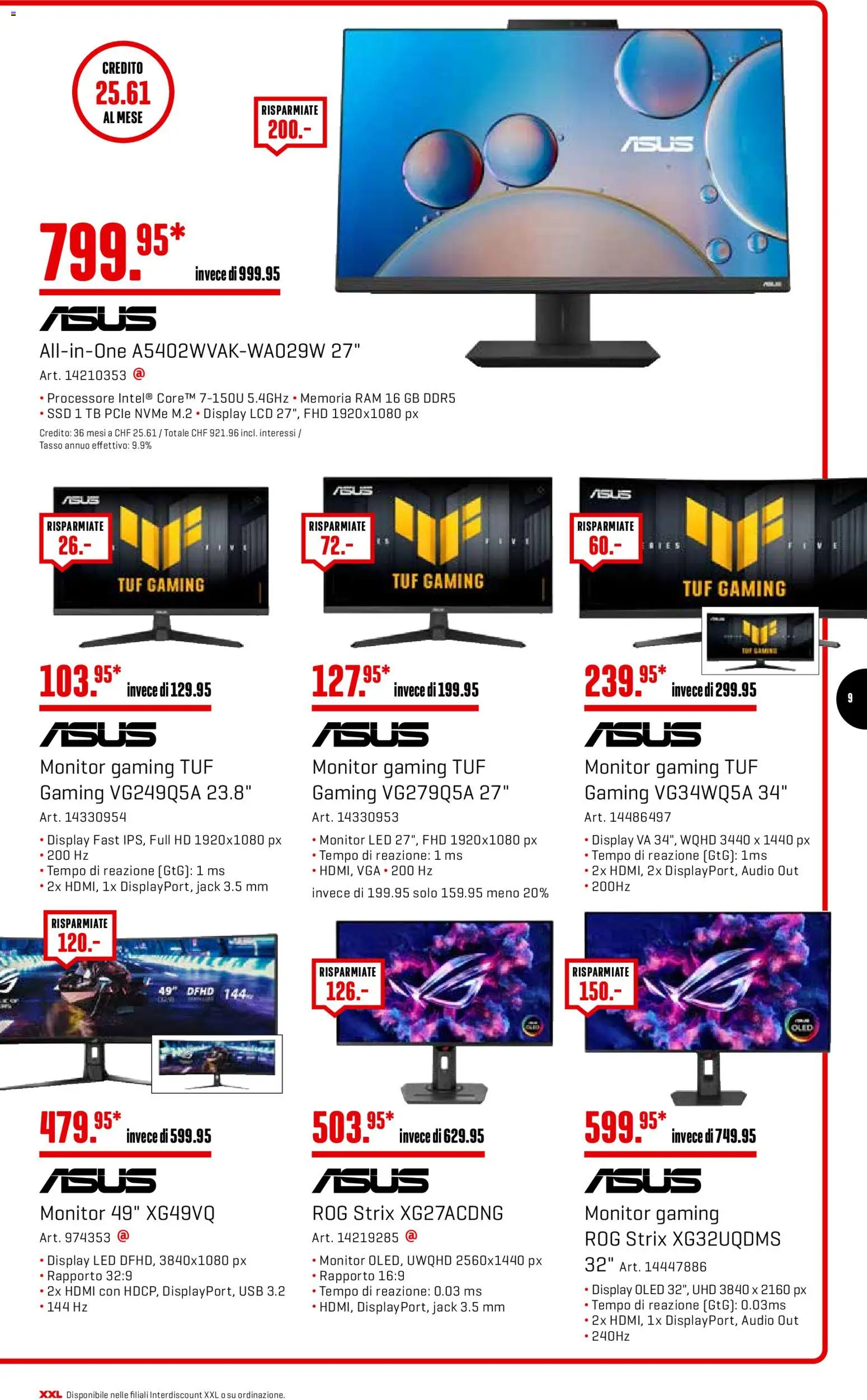 Interdiscount aktionen IT – gültig ab 03.08.2026 | Seite: 9 | Produkte: Audio, Monitor, Usb