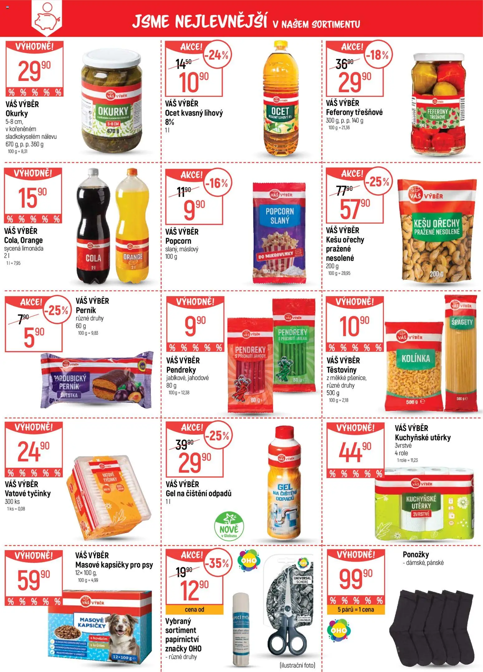 Globus leták od 17.06.2026 | Strana: 4 | Produkty: Kešu, Limonáda, Ponožky, Cola