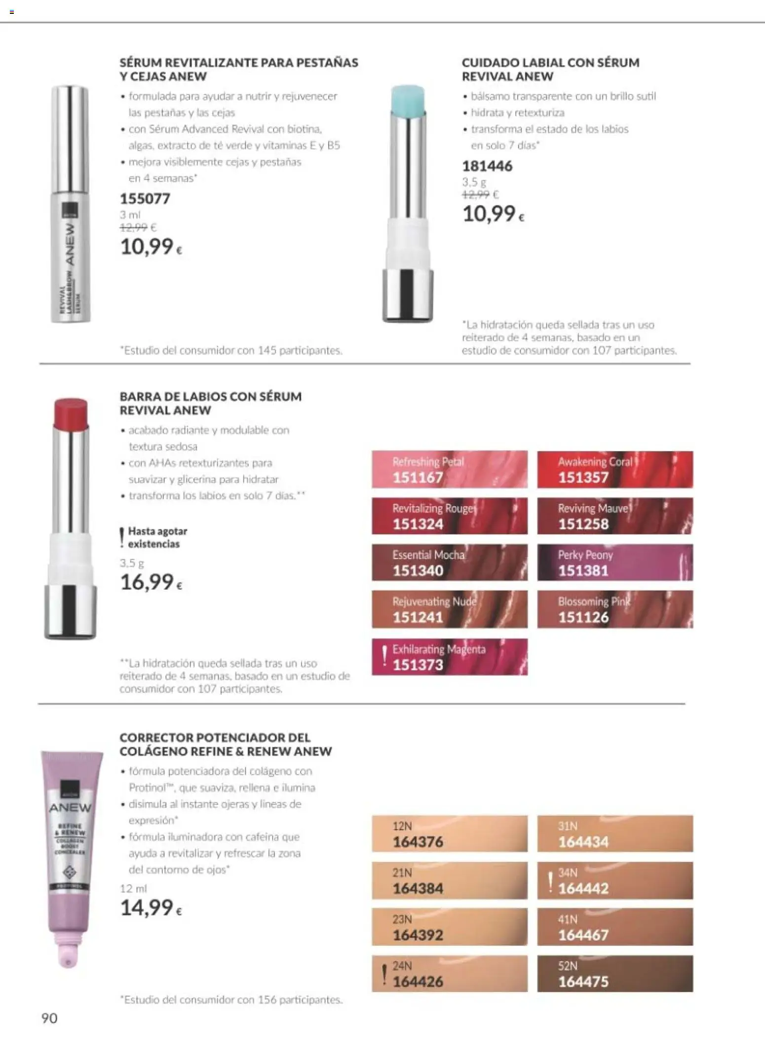 Catálogo AVON Black Friday │ válido desde el 01/11/2026 | Página: 90 | Productos: Corrector, Té verde, Sérum, Barra de labios