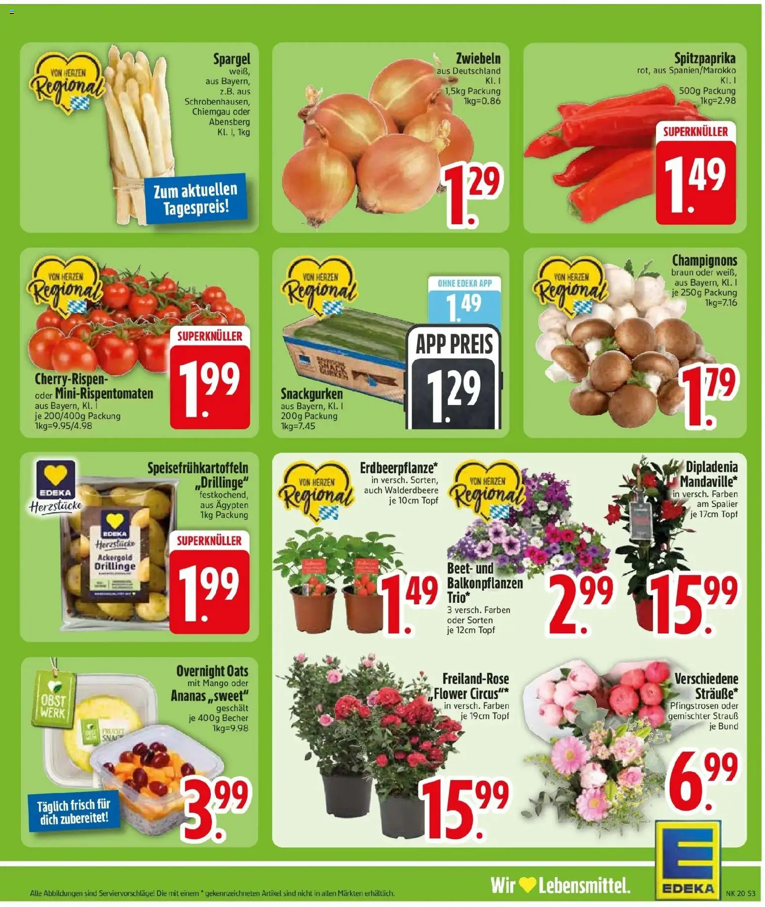 Edeka prospekt Murnau	 – gültig ab 10.05.2026 | Seite: 5 | Produkte: Spargel, Champignons, Zwiebeln, Mango