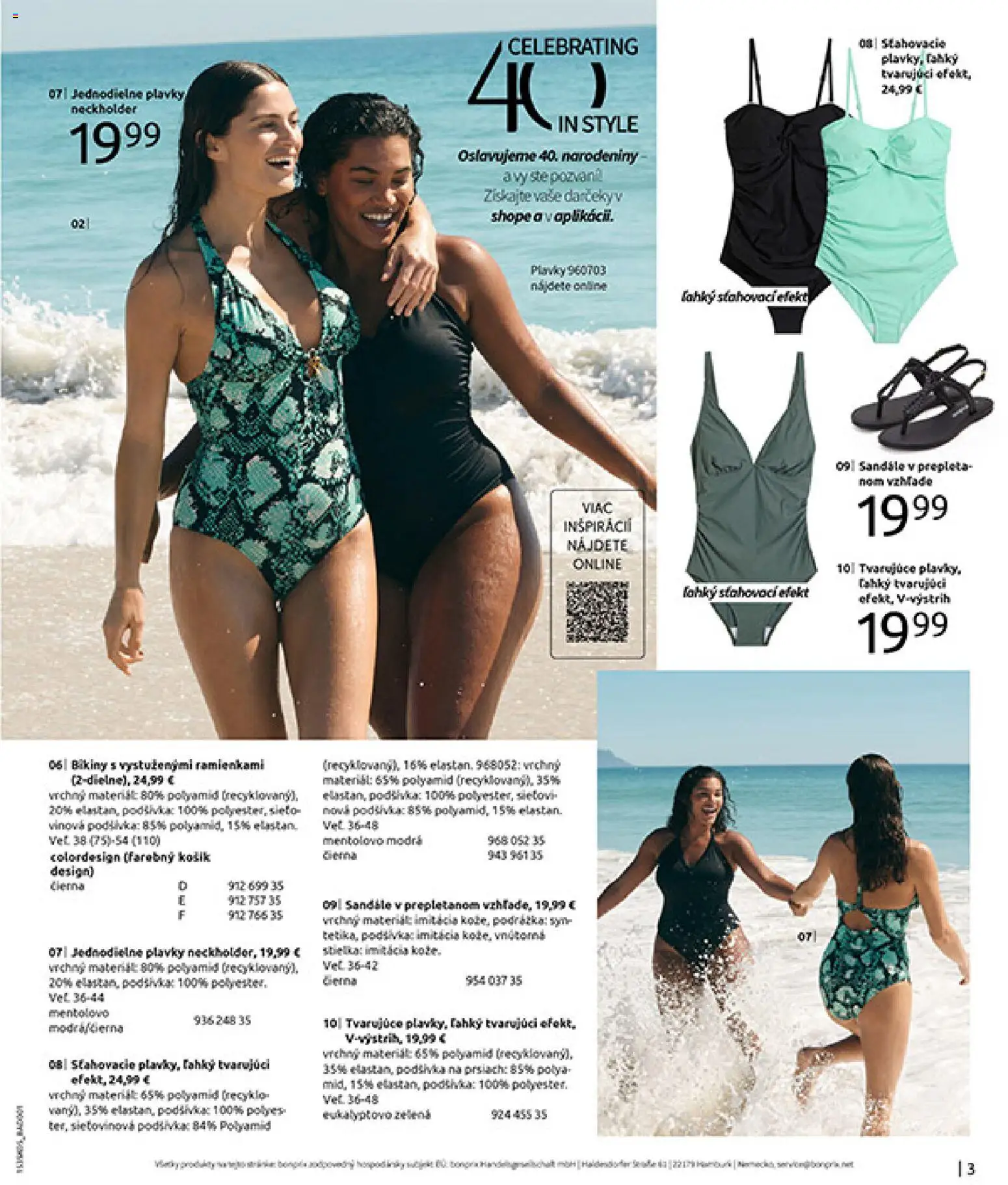 Nové Bonprix akcie – leták je platný od 01.01.2026 | Strana: 5 | Produkty: Plavky, Sandále