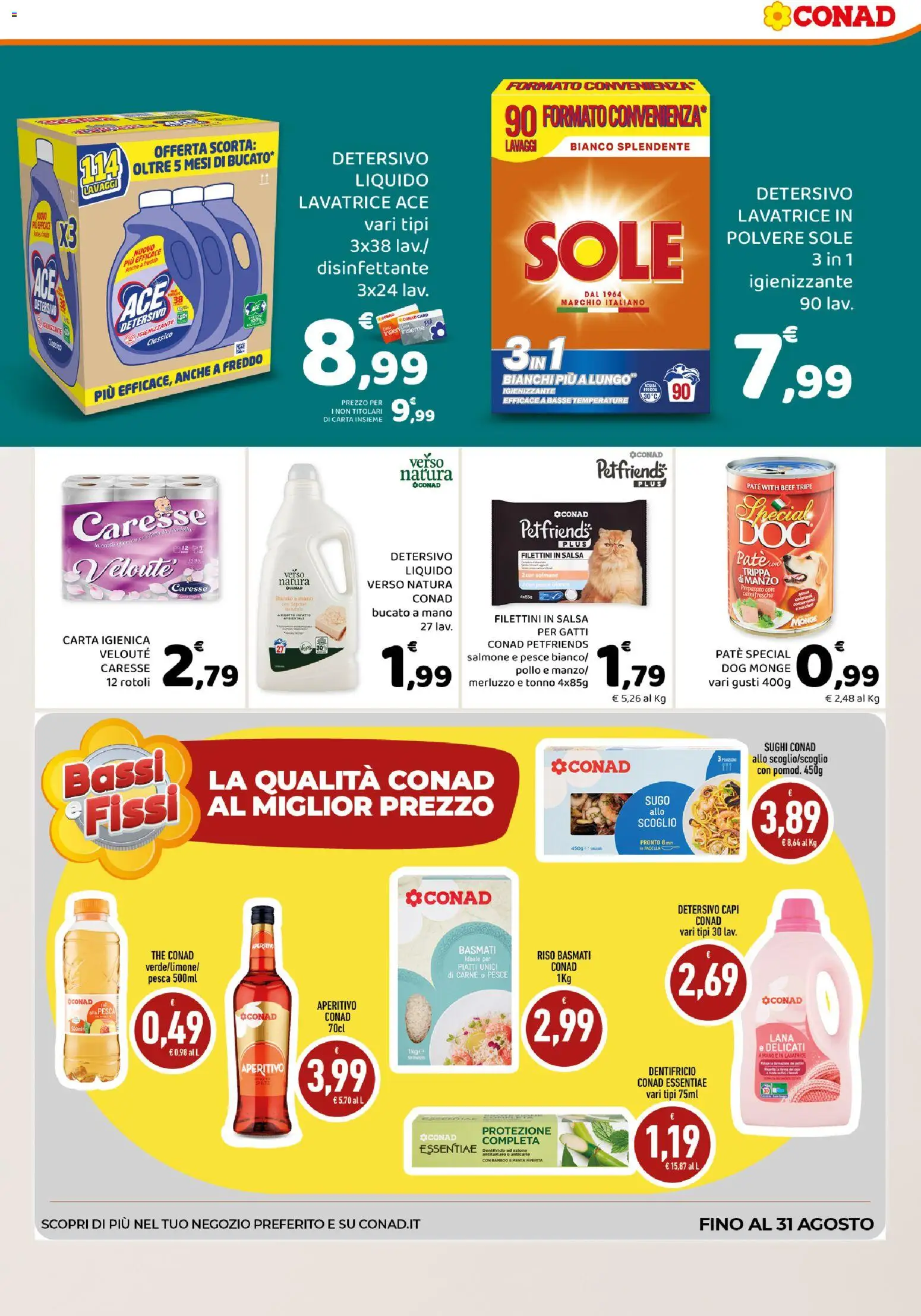 Volantino Conad del 27.05.2026 | Pagina: 5 | Prodotti: Riso, Salsa, Pesca, The