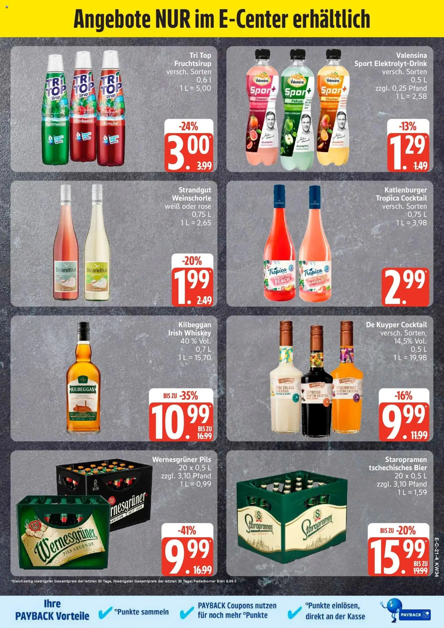 Marktkauf Prospekt Grevesmühlen (ab 17.08.2026) » Angebote online | Seite: 21 | Produkte: Top, Bier, Valensina, Himbeere