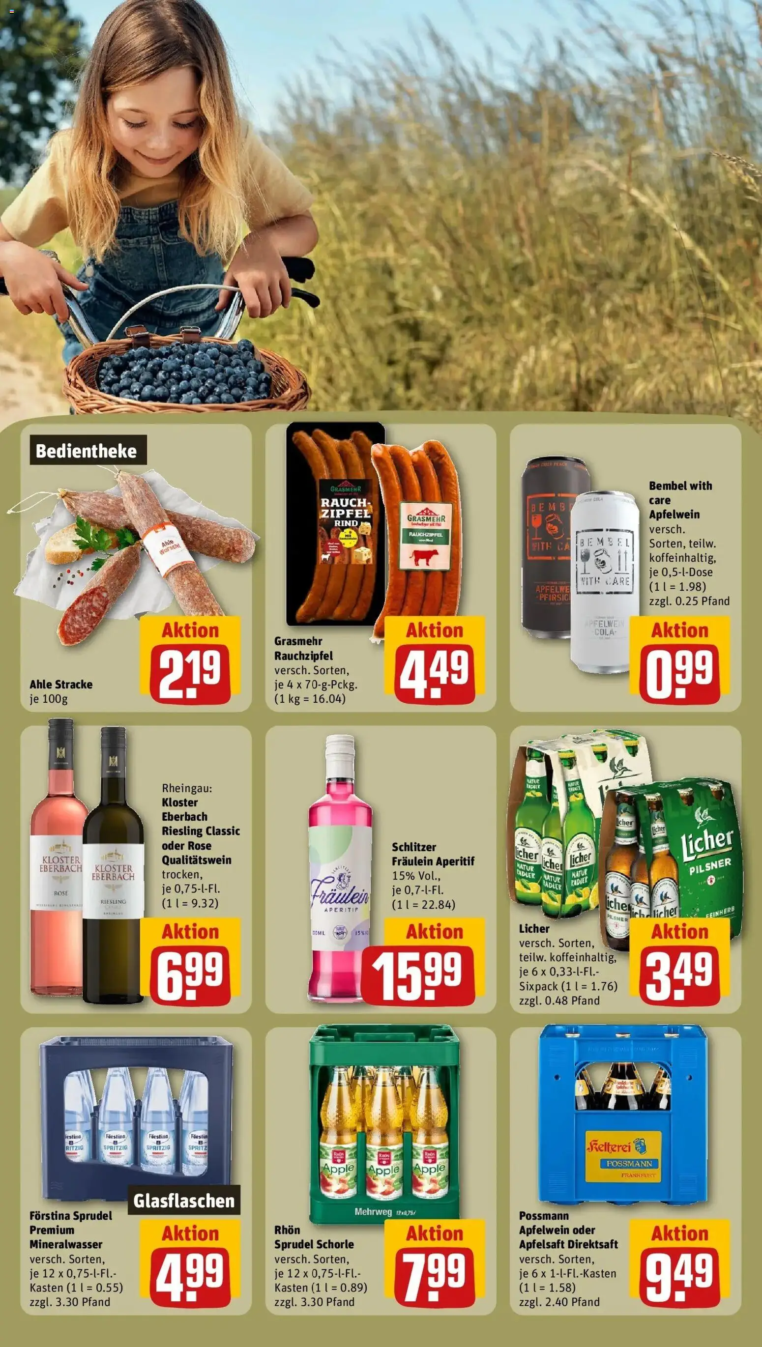 REWE Prospekt ab 24.08.2026 zum Blättern » Angebote | Seite: 21 | Produkte: Cola, Apfelsaft, Apple, Radler