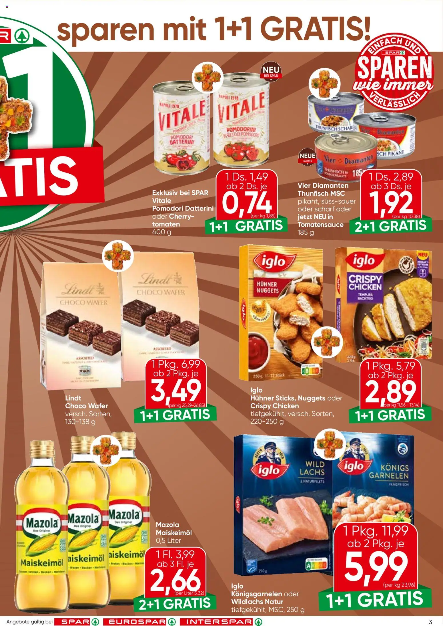 Spar Flugblatt gültig ab 22.10.2026 | Seite: 3