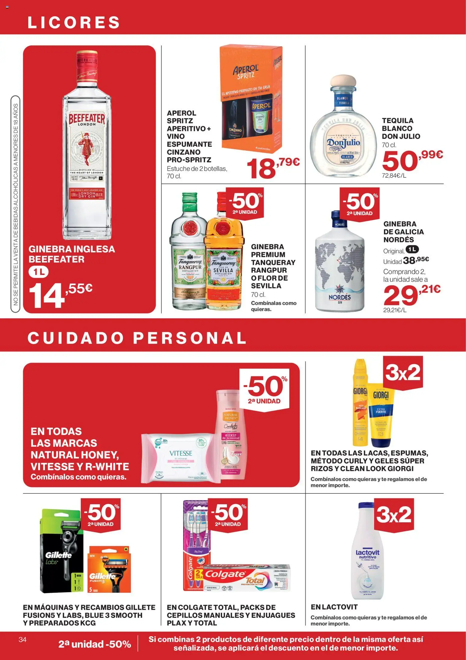Supercor Canarias │ válido desde el 21.05.2026 | Página: 34 | Productos: Vino, Ginebra, Té