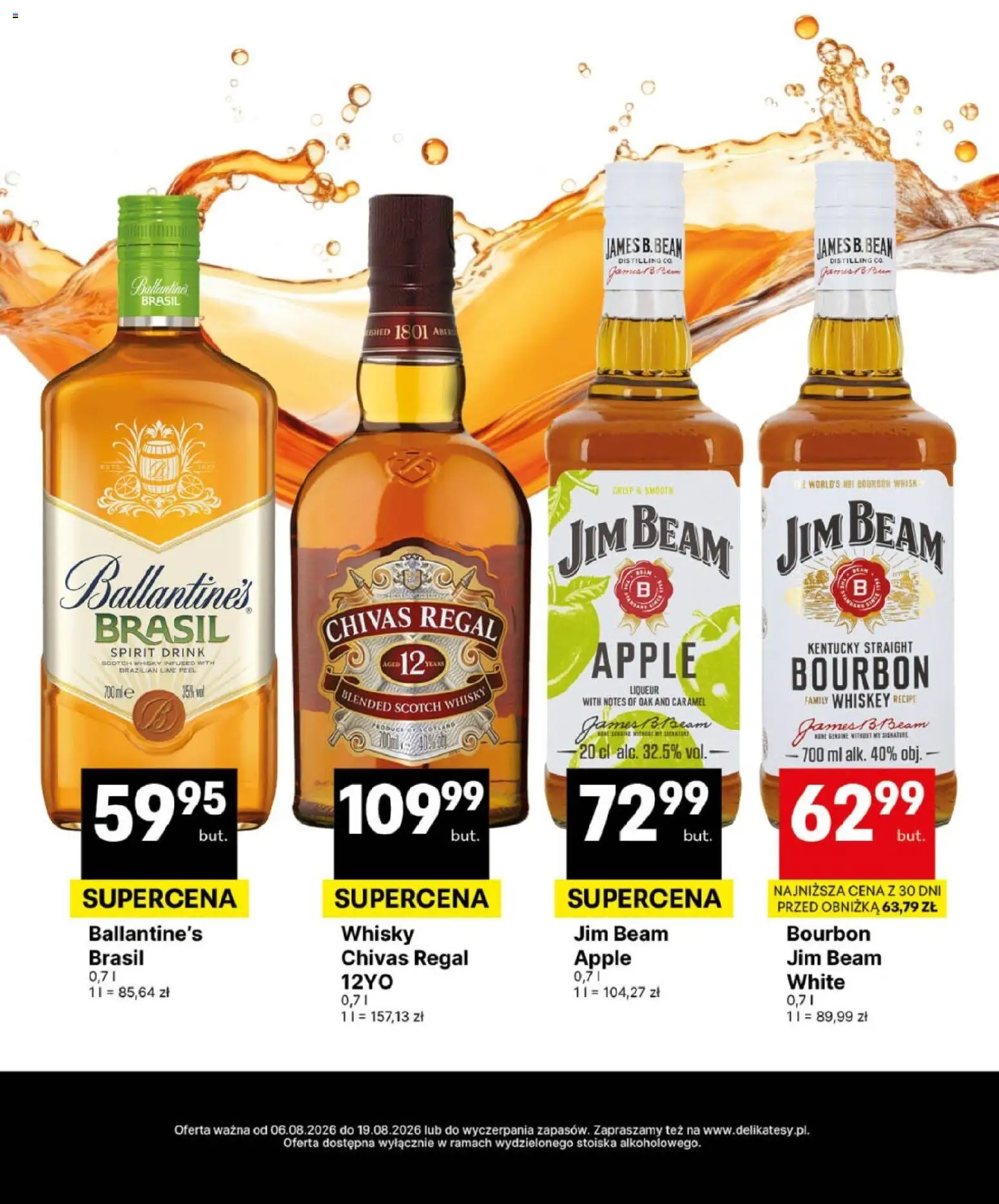 Delikatesy Centrum gazetka - DeliBarek od 06.08.2026 | Strona: 18 | Produkty: Chivas Regal, Bourbon, Regał, Whisky