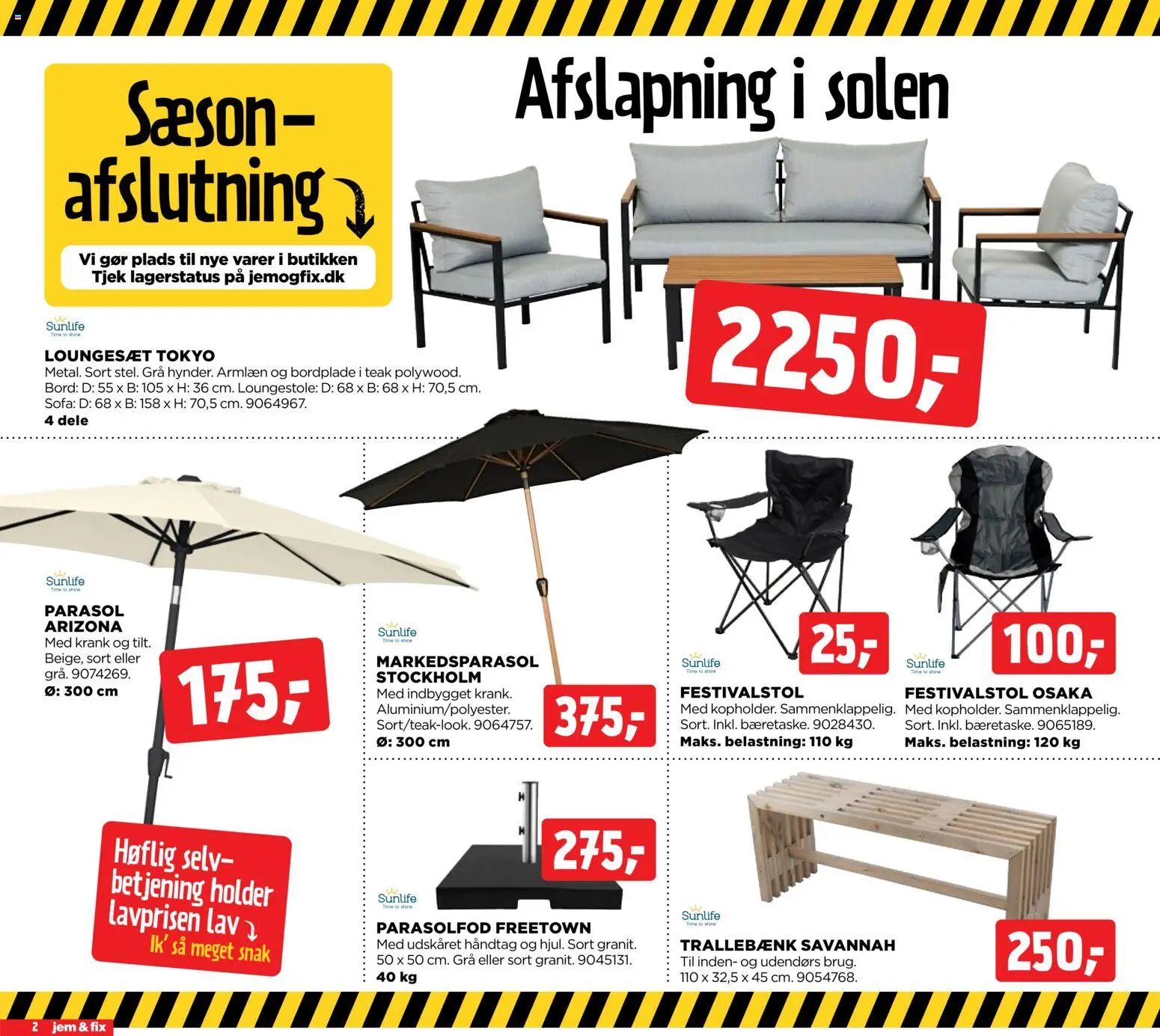 Jem & fix tilbudsavis – gyldig fra 02/08/2026 | Side: 2 | Produkter: Sofa, Bord, Loungesæt, Parasol