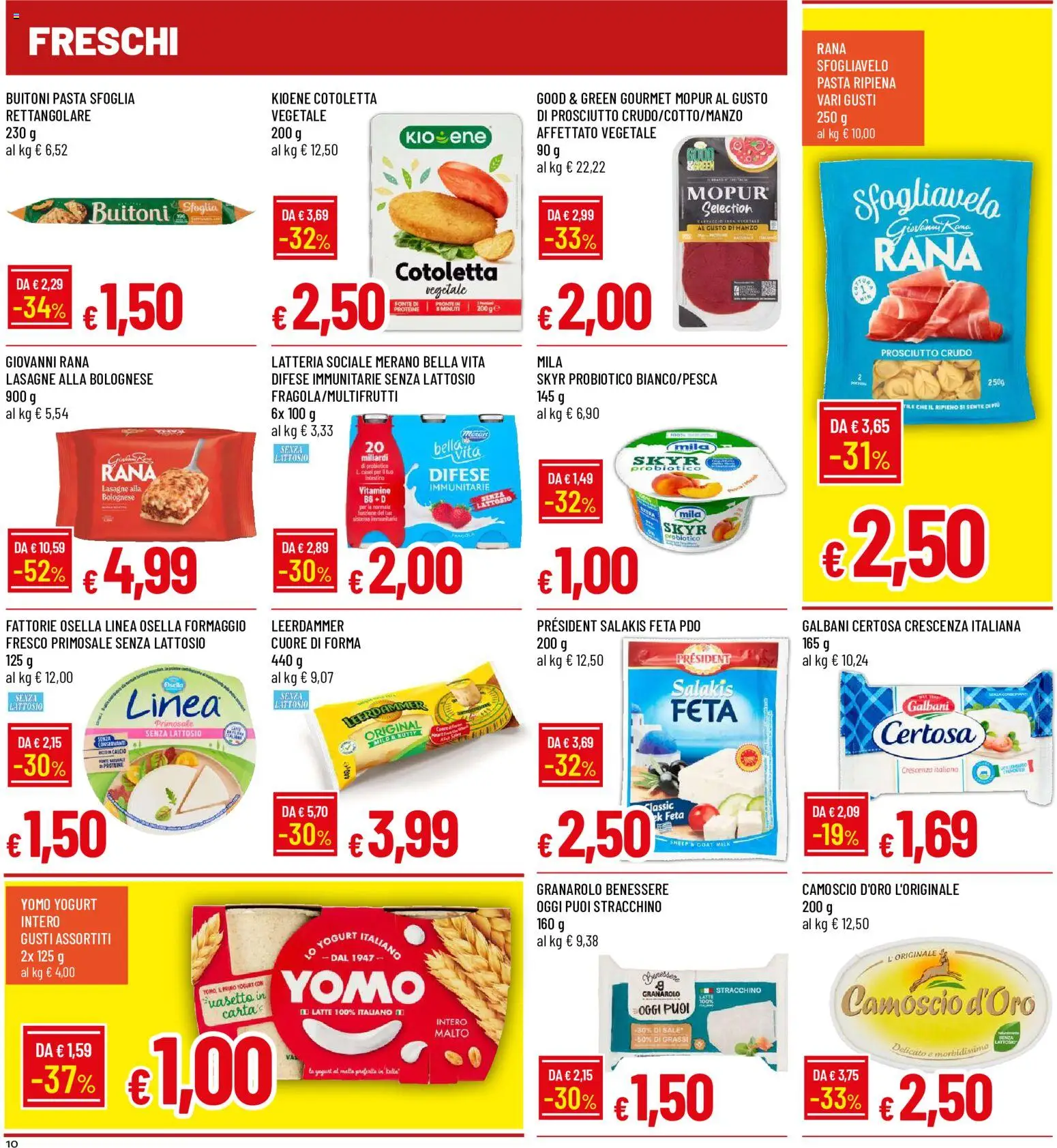 Volantino Galassia del 25/06/2026 | Pagina: 10 | Prodotti: Prosciutto Crudo, Pasta sfoglia, Formaggio, Stracchino