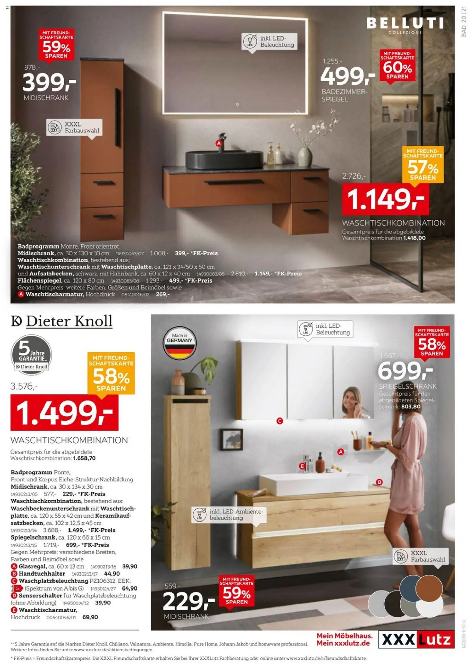 XXXLutz Badezimmer-Testerinnen und -Tester gesucht – gültig ab 25.07.2026 | Seite: 21 | Produkte: Schrank, Bad, Waschtisch, Midischrank