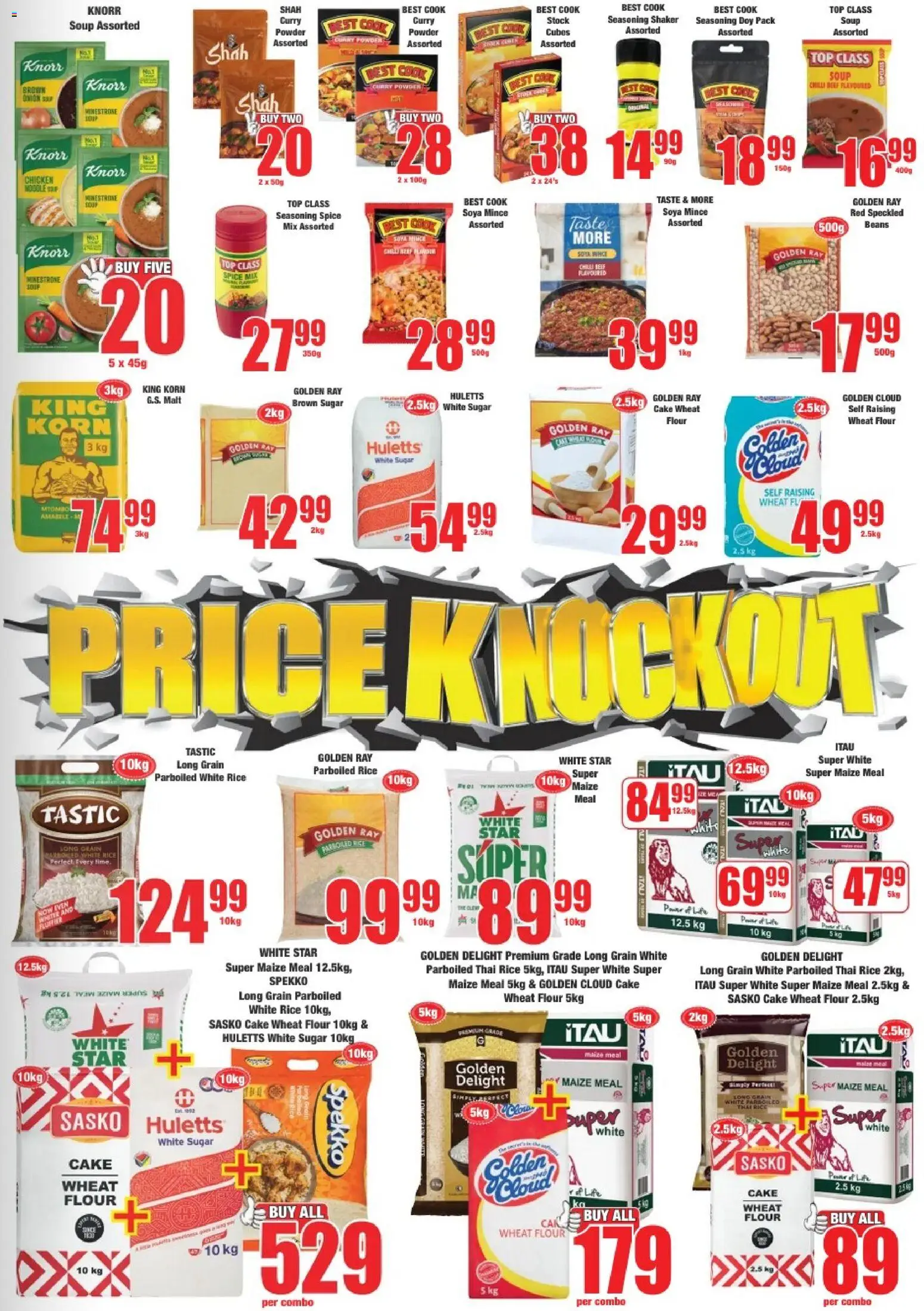 New Boxer catalogue – valid from 08.06.2026 | Page: 7 | Products: Beans, Maize meal, Beef, Seasoning