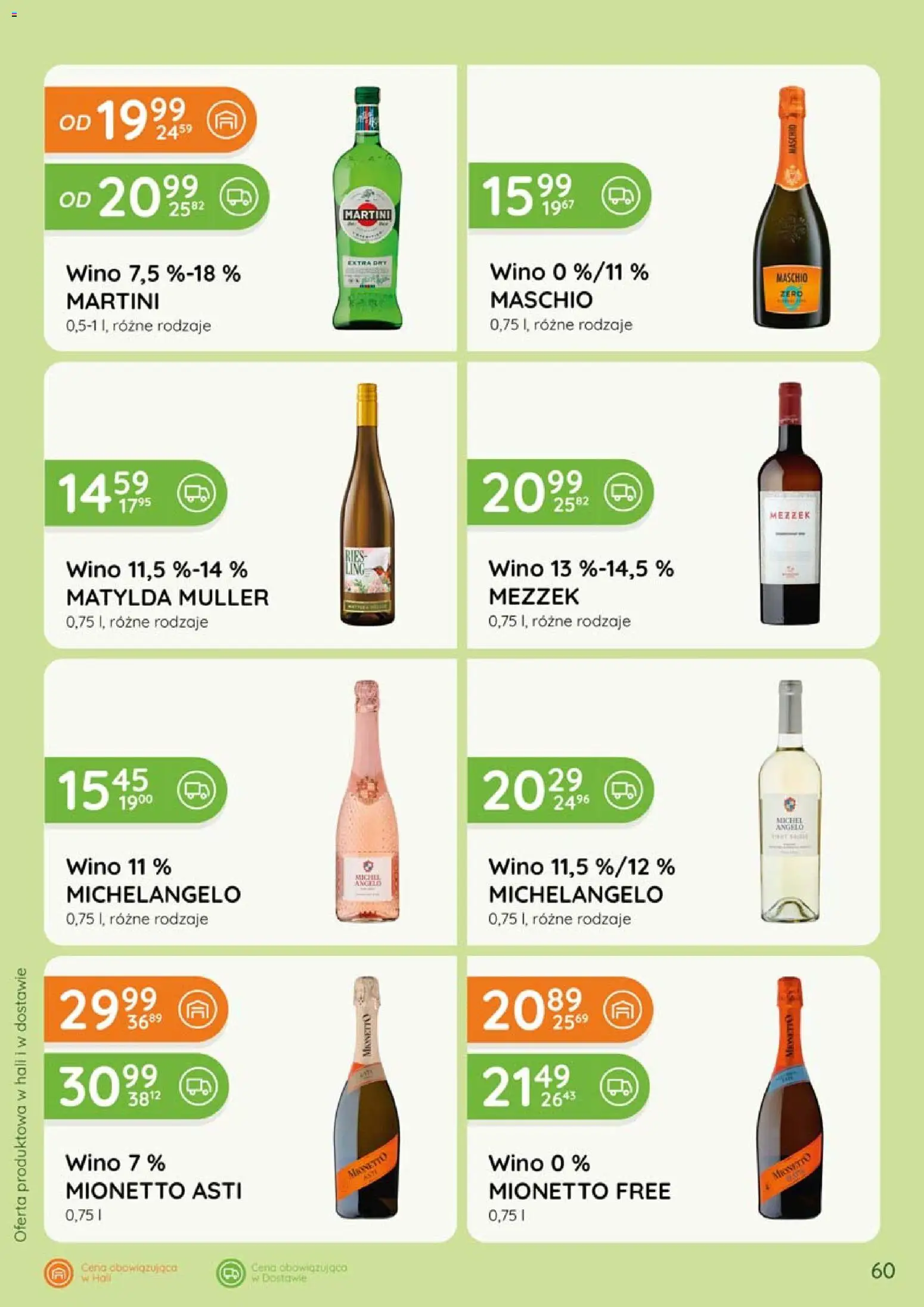 Eurocash gazetka - Katalog Alkoholowy od 01.06.2026 | Strona: 60 | Produkty: Martini, Wino