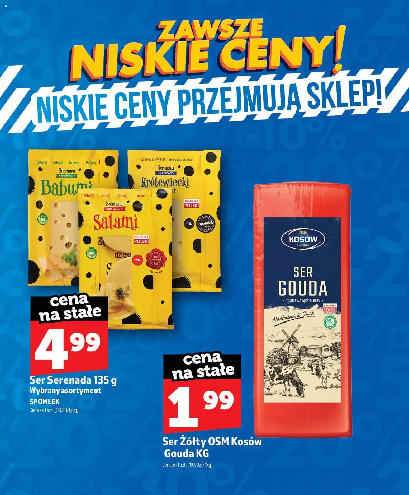 Topaz gazetka - Zawsze Niskie Ceny od 01.07.2026 | Strona: 18 | Produkty: Ser żółty, Ser, Salami
