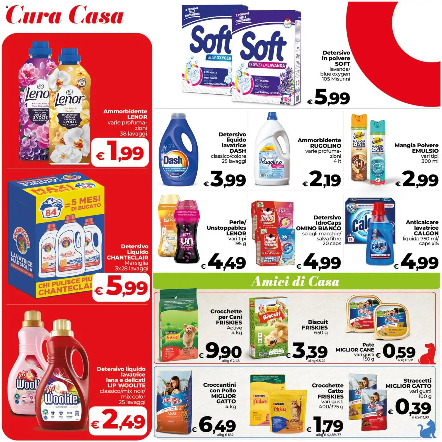 Volantino COOP del 23/10/2026 | Pagina: 22 | Prodotti: Vaniglia, Ammorbidente, Anticalcare, Crocchette