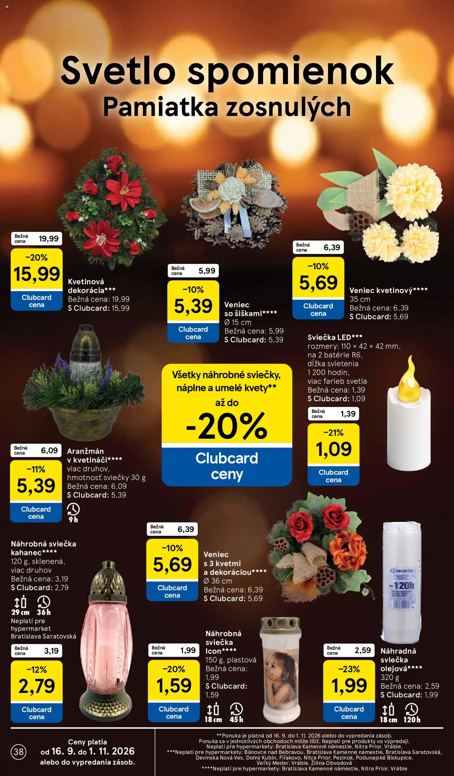 Nové Tesco akcie – leták je platný od 30.09.2026 | Strana: 38