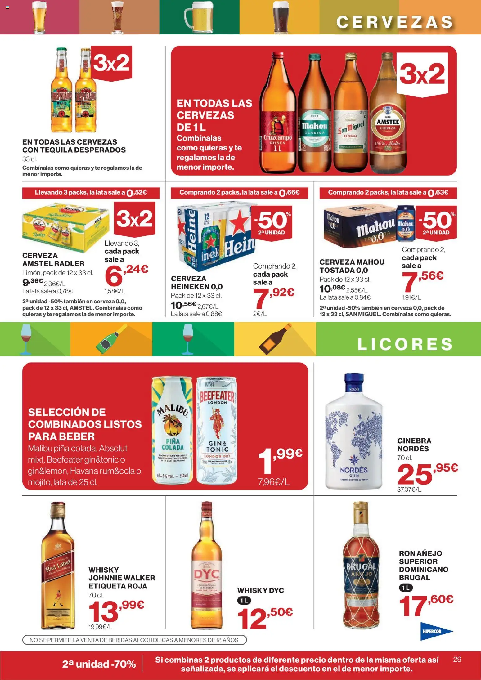 Hipercor catálogo │ válido desde el 16/07/2026 | Página: 29 | Productos: Piña, Ginebra, Παρμεζάνα, Σπανάκι