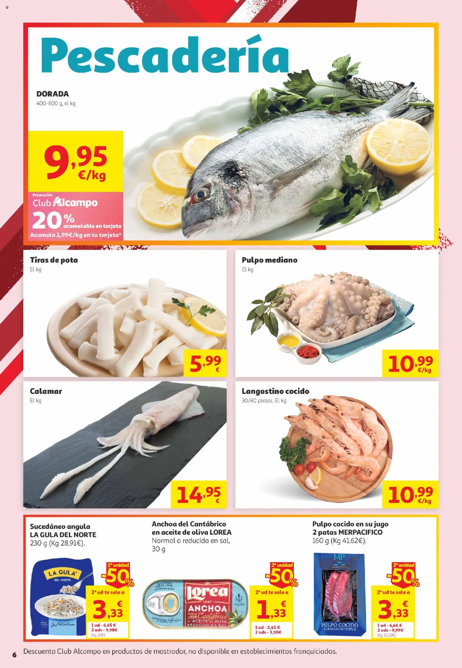 Alcampo Canarias │ válido desde el 02.06.2026 | Página: 6 | Productos: Jugo, Aceite de oliva, Anchoa, Langostino