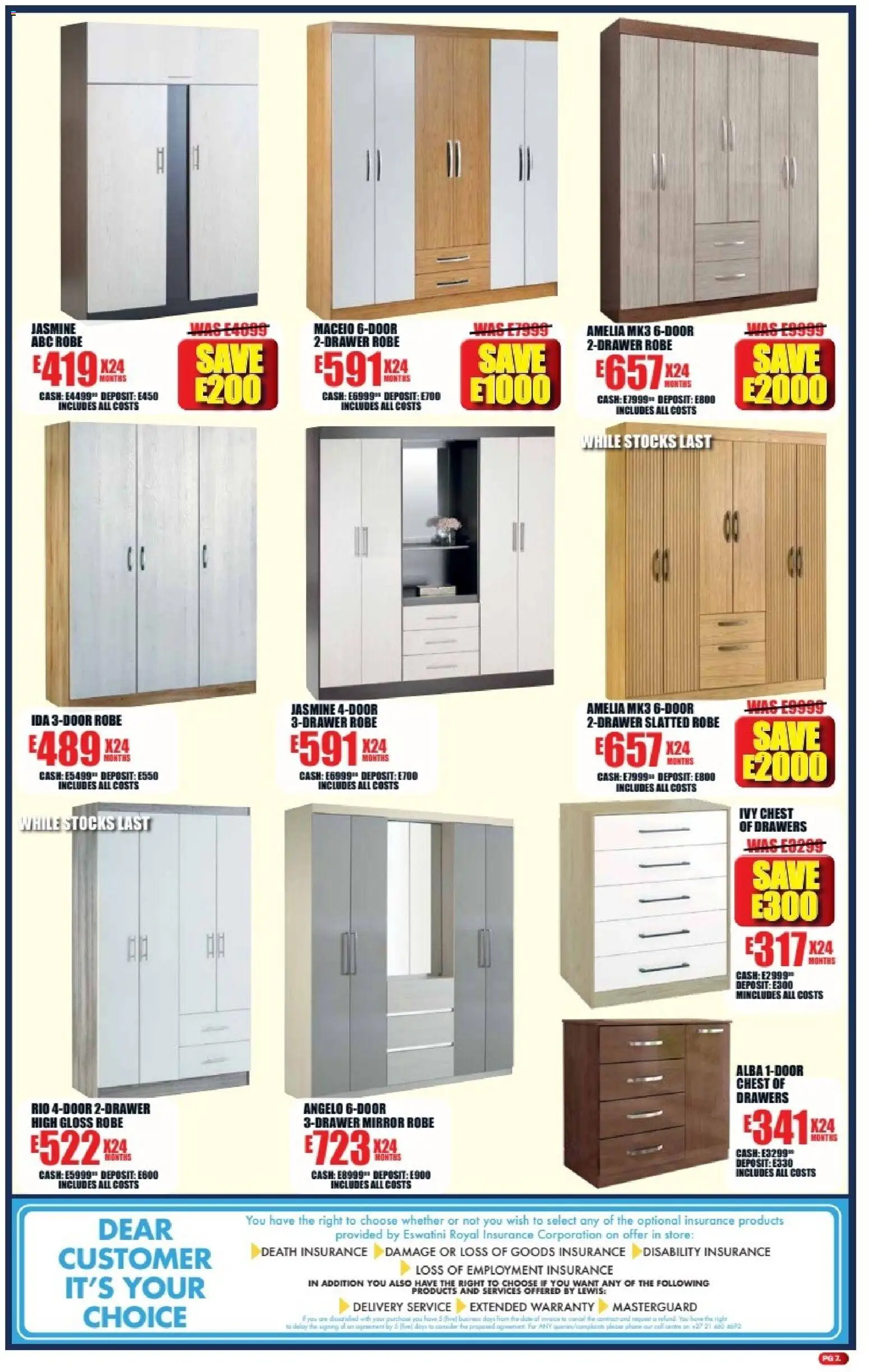 New Lewis Stores catalogue – valid from 06/07/2026 | Page: 7 | Products: Gloss, Chest of drawers, Mirror