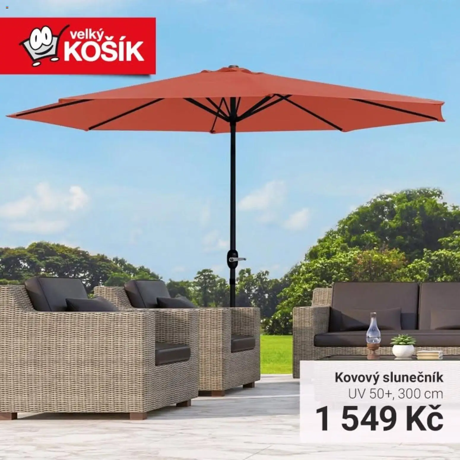 Velký Košík leták od 07.08.2026 | Strana: 5 | Produkty: Košík, Slunečník