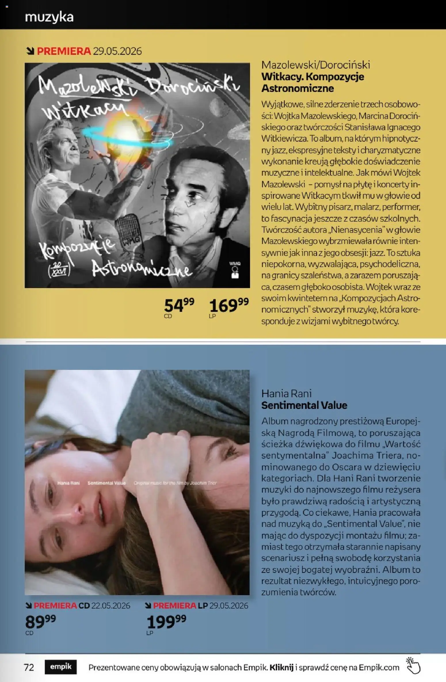 Empik promocje - Tom kultury Muzyka od 20.05.2026 | Strona: 5