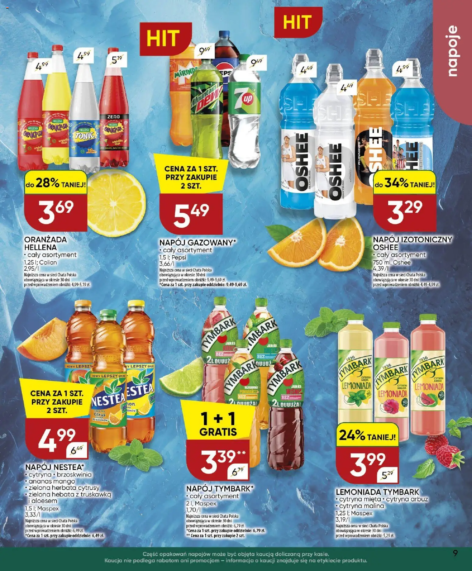 Chata Polska gazetka od 30.07.2026 | Strona: 9 | Produkty: Cytryna, Arbuz, Oranżada hellena, Mięta