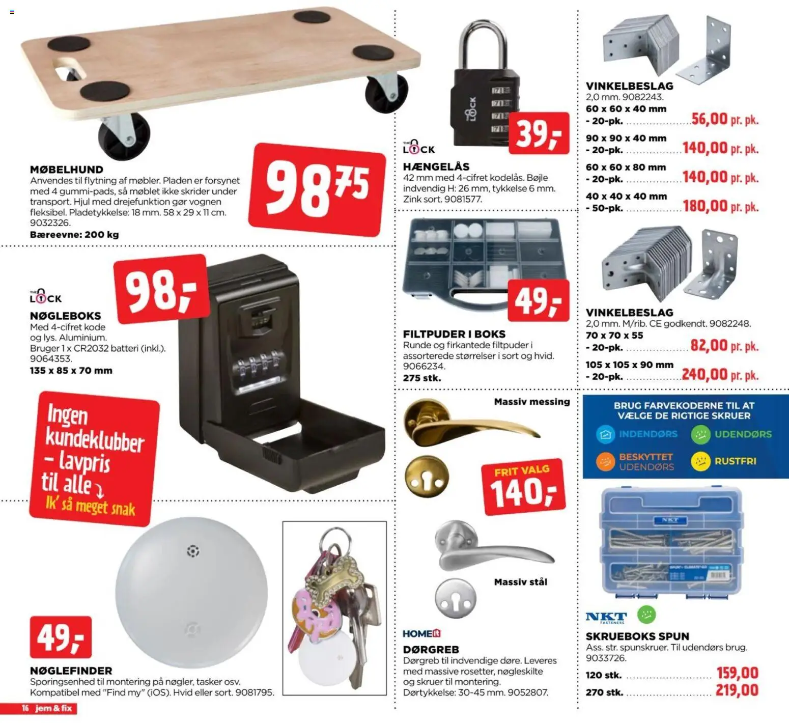 Jem & fix tilbudsavis – gyldig fra 20/09/2026 | Side: 16 | Produkter: Bøjle, Boks, Tasker, Batteri