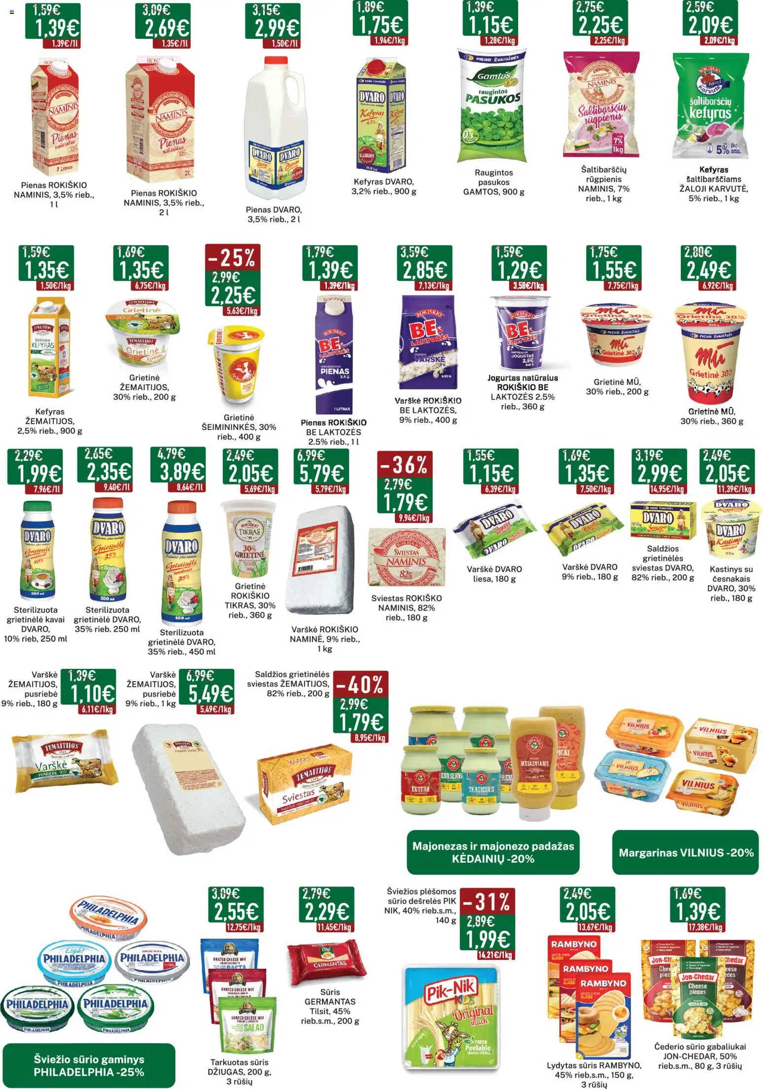 Elimart - TAU akcijos nuo 04.05.2026 | Puslapis: 6 | Prekių: Grietinėlė, Margarinas, Pienas, Majonezas