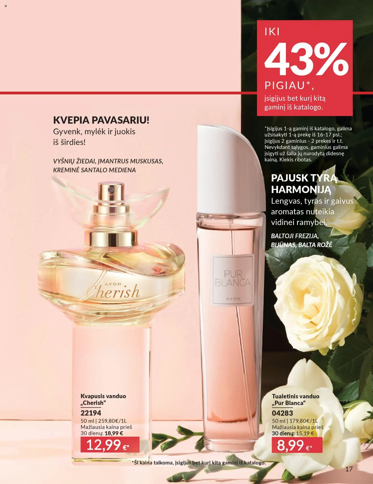 AVON akcijos nuo 2026.03.01 | Puslapis: 17 | Prekių: Kvapusis vanduo, Vanduo, Tualetinis vanduo