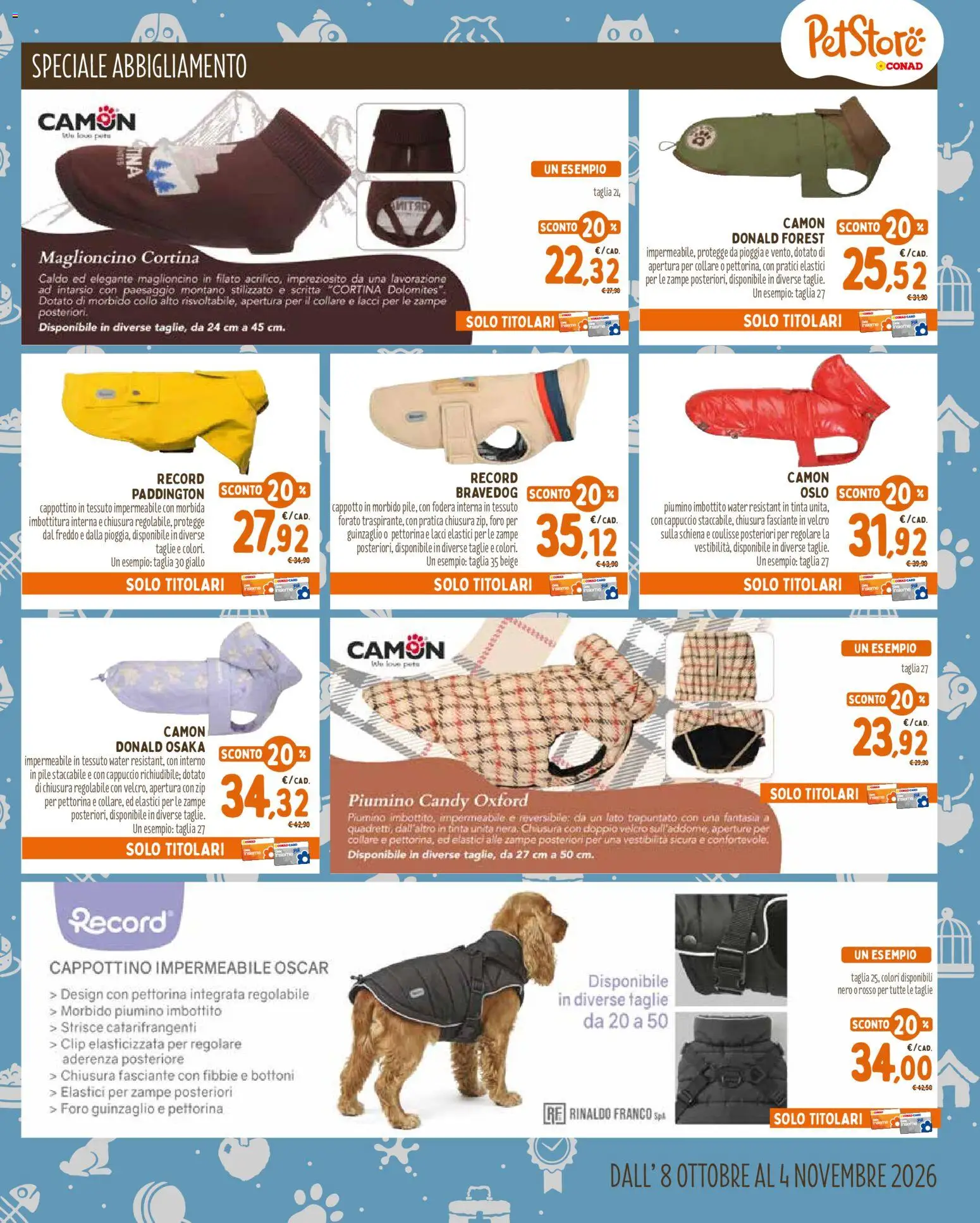Volantino Conad del 08/10/2026 | Pagina: 7 | Prodotti: Pile, Strisce, Cappuccio, Elastici