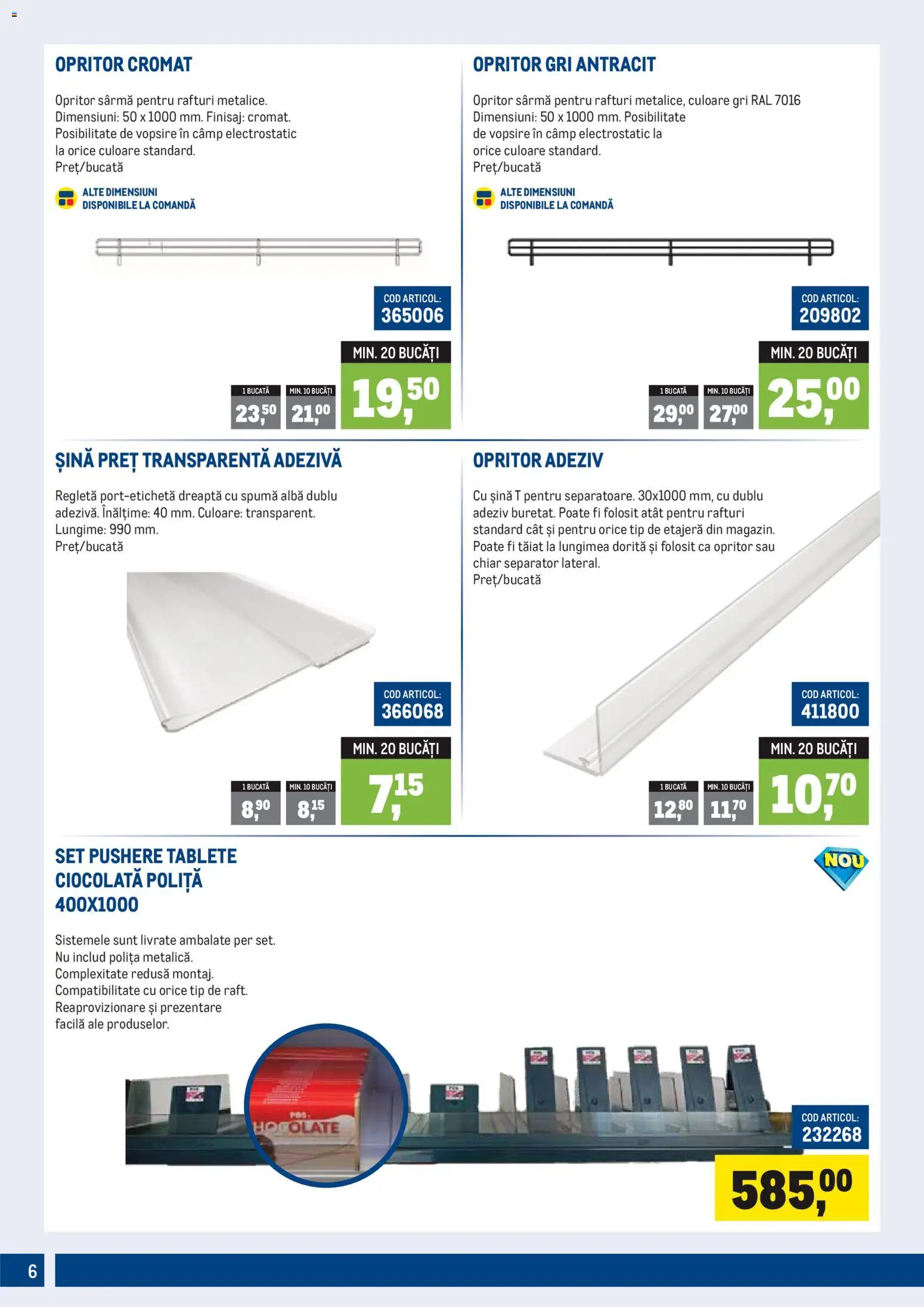 Noul catalog Metro – valabil de la 01.10.2026 | Pagină: 6 | Produse: Finisaj, Ciocolată, Adeziv, Tip