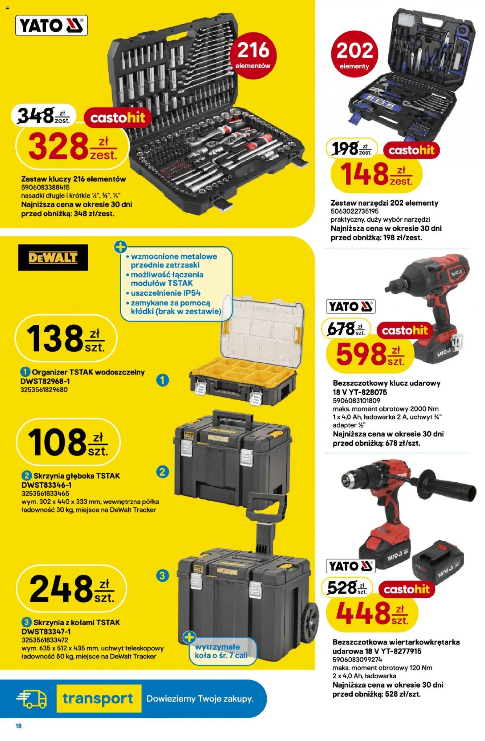 Castorama gazetka od 14.10.2026 | Strona: 18 | Produkty: Ładowarka, Adapter, Zestaw narzędzi, Zestaw kluczy