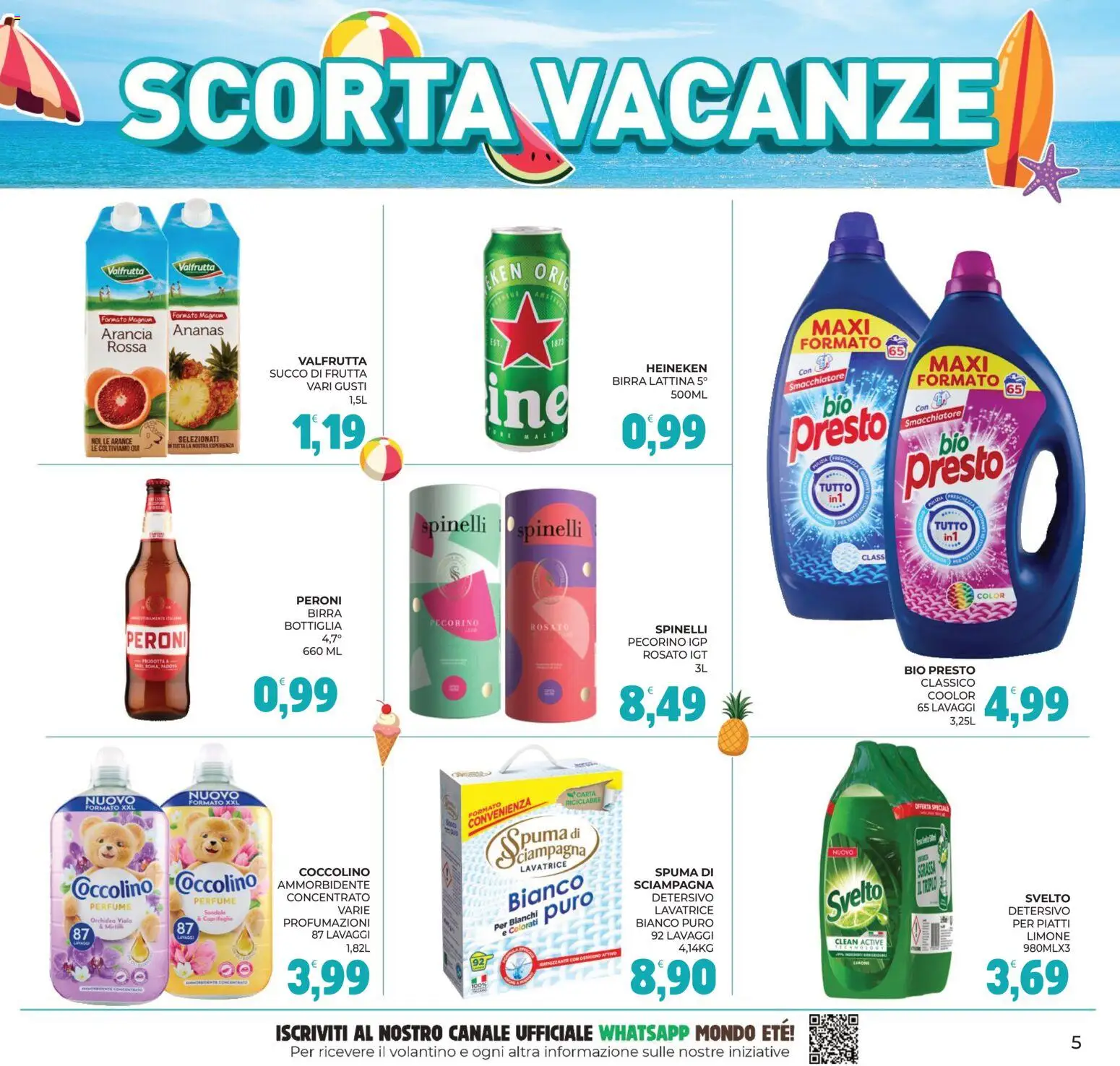 Volantino Eté del 16/07/2026 | Pagina: 5 | Prodotti: Ammorbidente, Smacchiatore, Frutta, Bottiglia