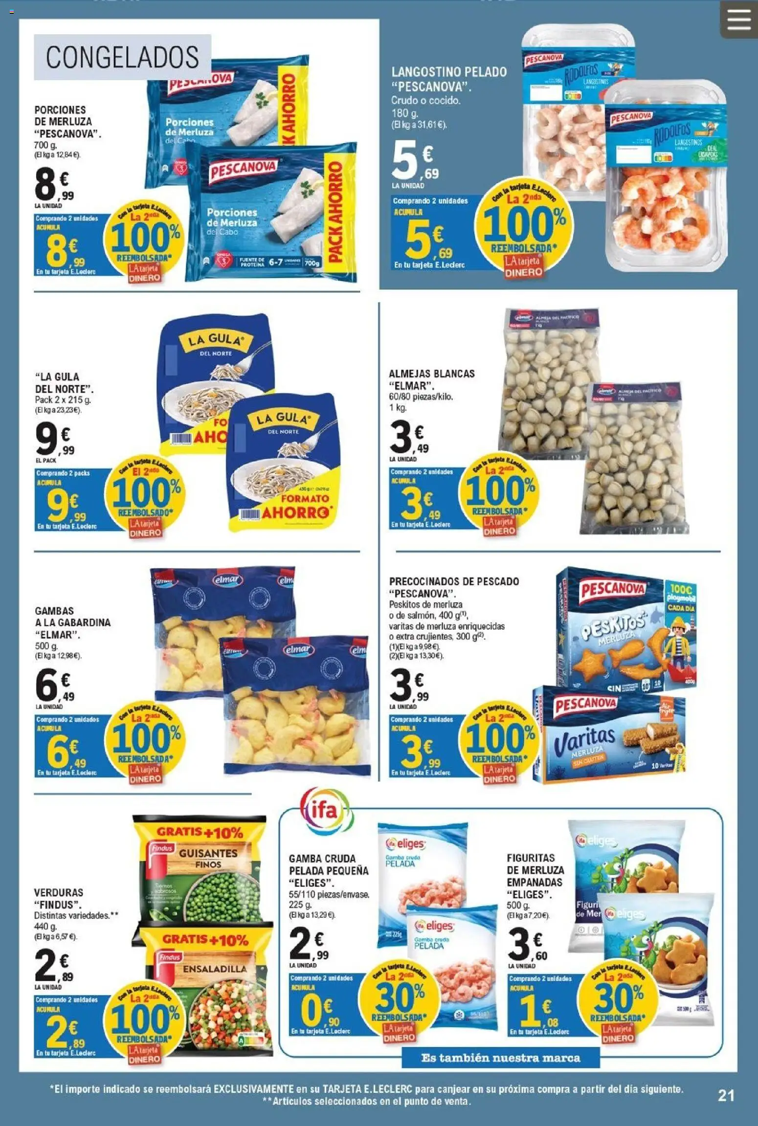 E.Leclerc folleto │ válido desde el 26/08/2026 | Página: 21 | Productos: Ensaladilla, Langostinos, Langostino, Gamba